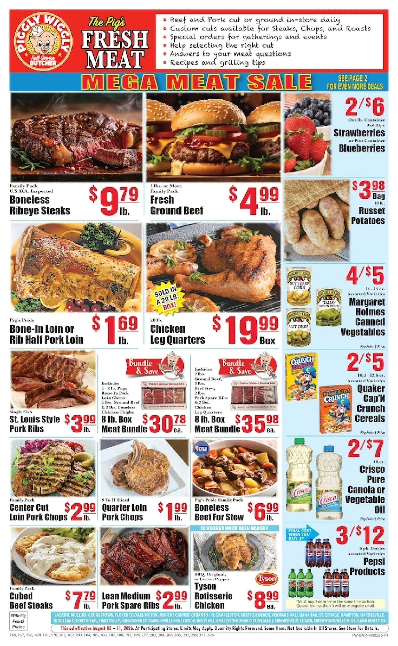 Piggly Wiggly flyer page 1