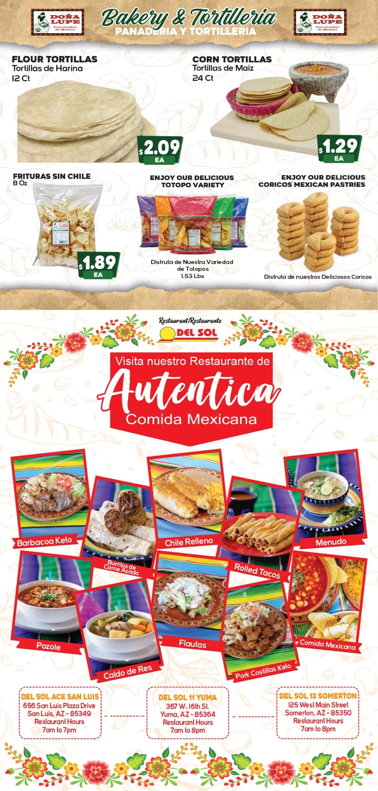 Del Sol IGA flyer page 4