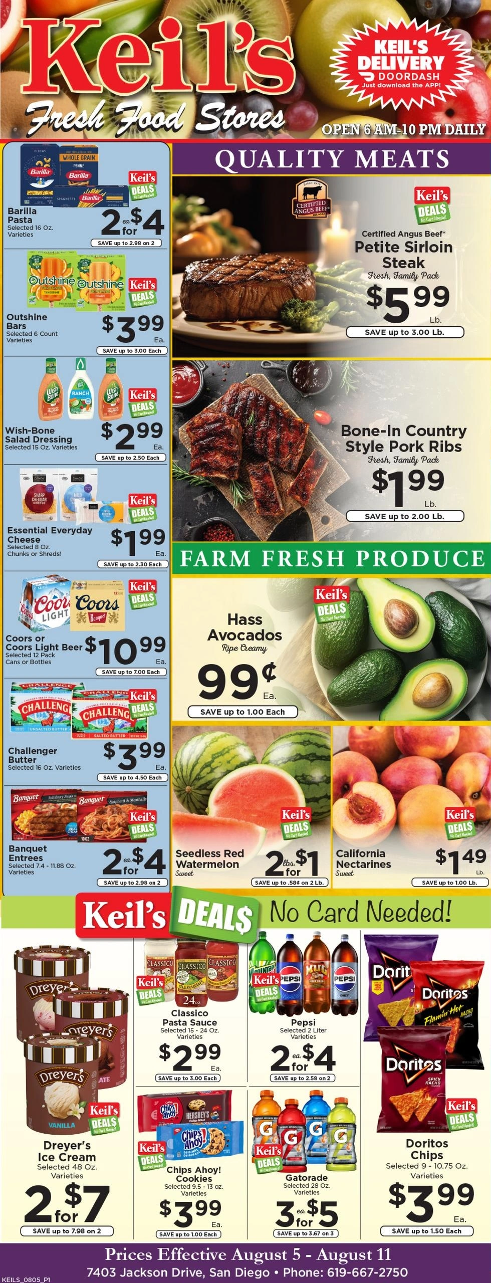 Keil's Fresh Food Stores flyer page 1