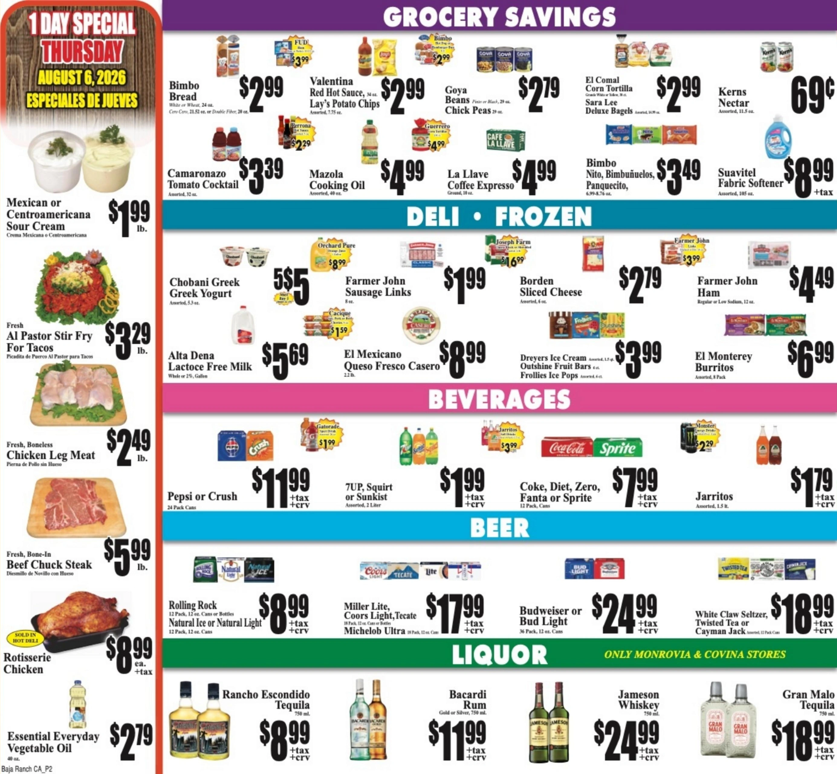 Baja Ranch Supermarket flyer page 2