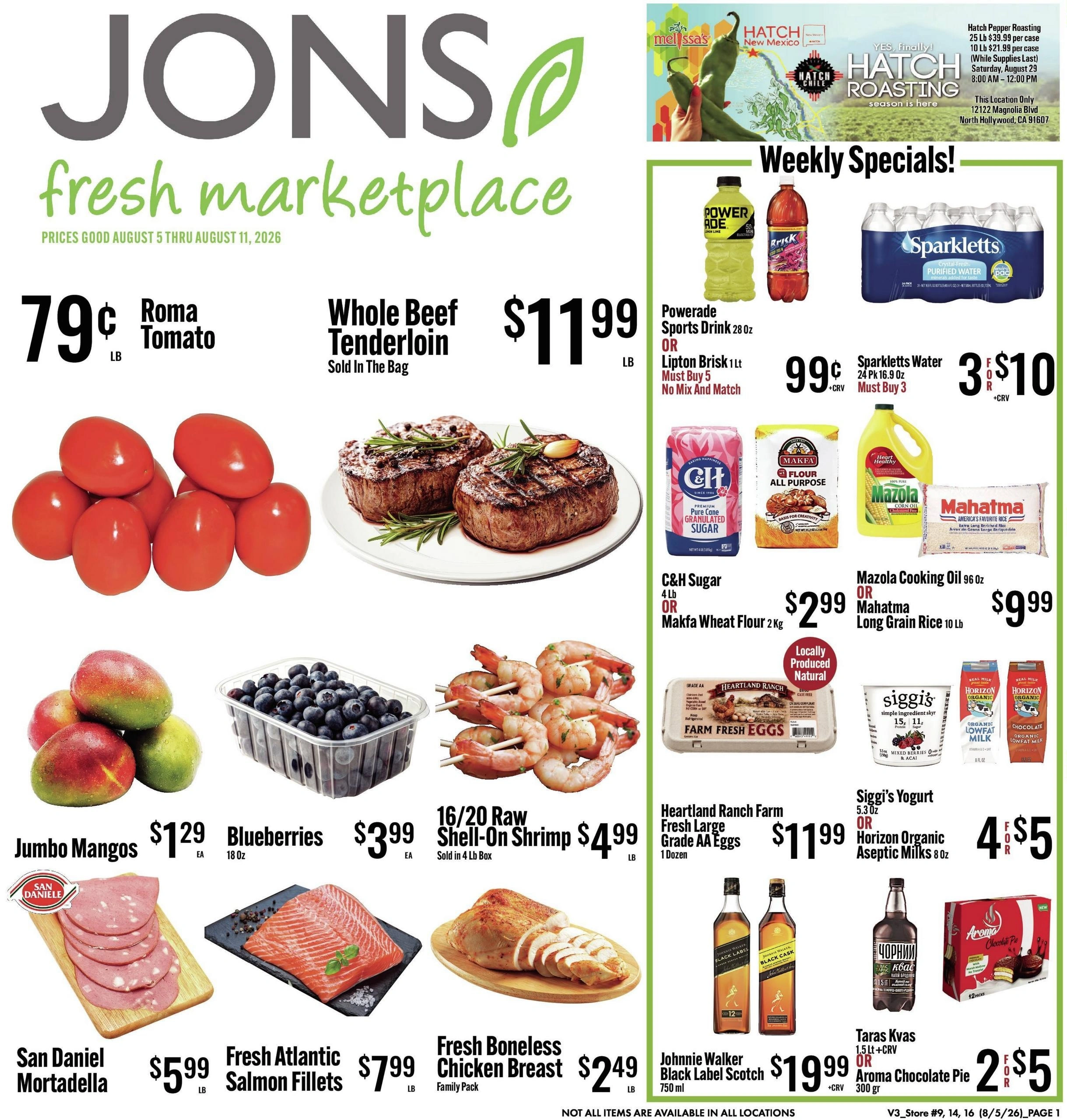 Jons International Marketplace flyer page 1