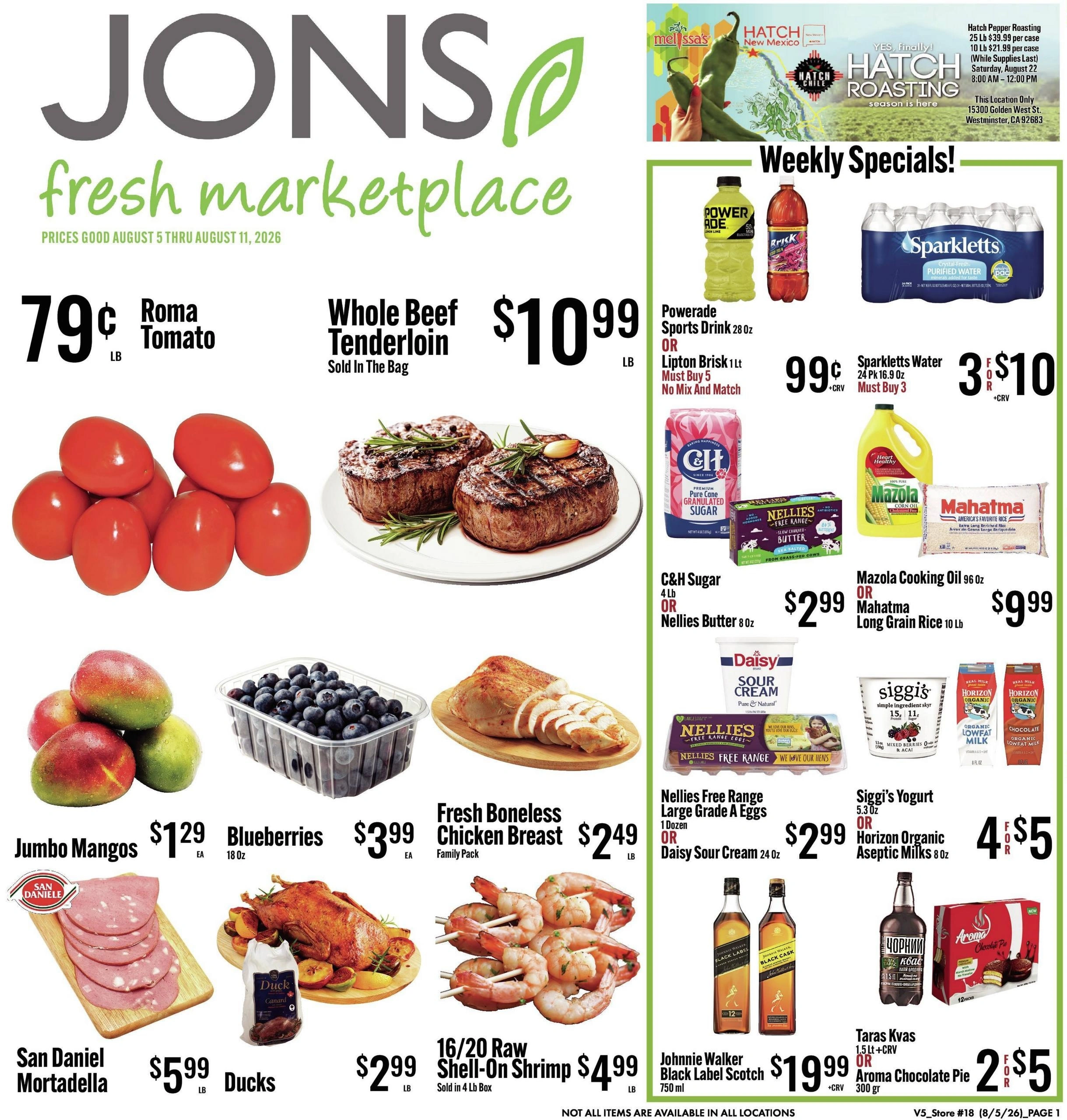 Jons International Marketplace flyer page 1