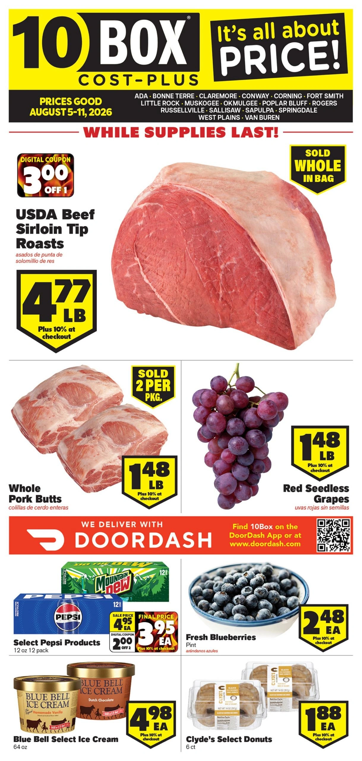 10Box Cost Plus flyer page 1