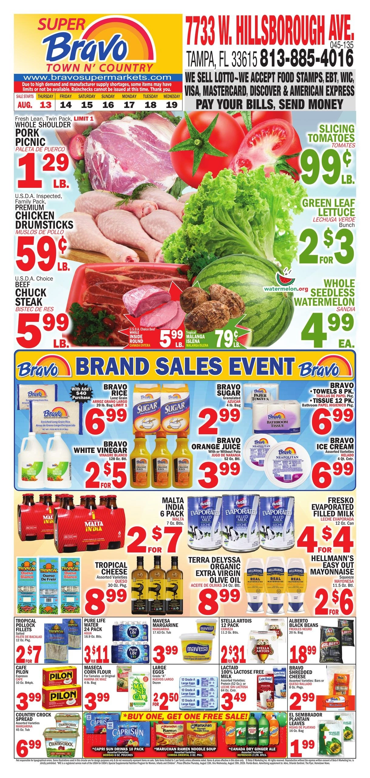 Bravo Supermarket flyer page 1
