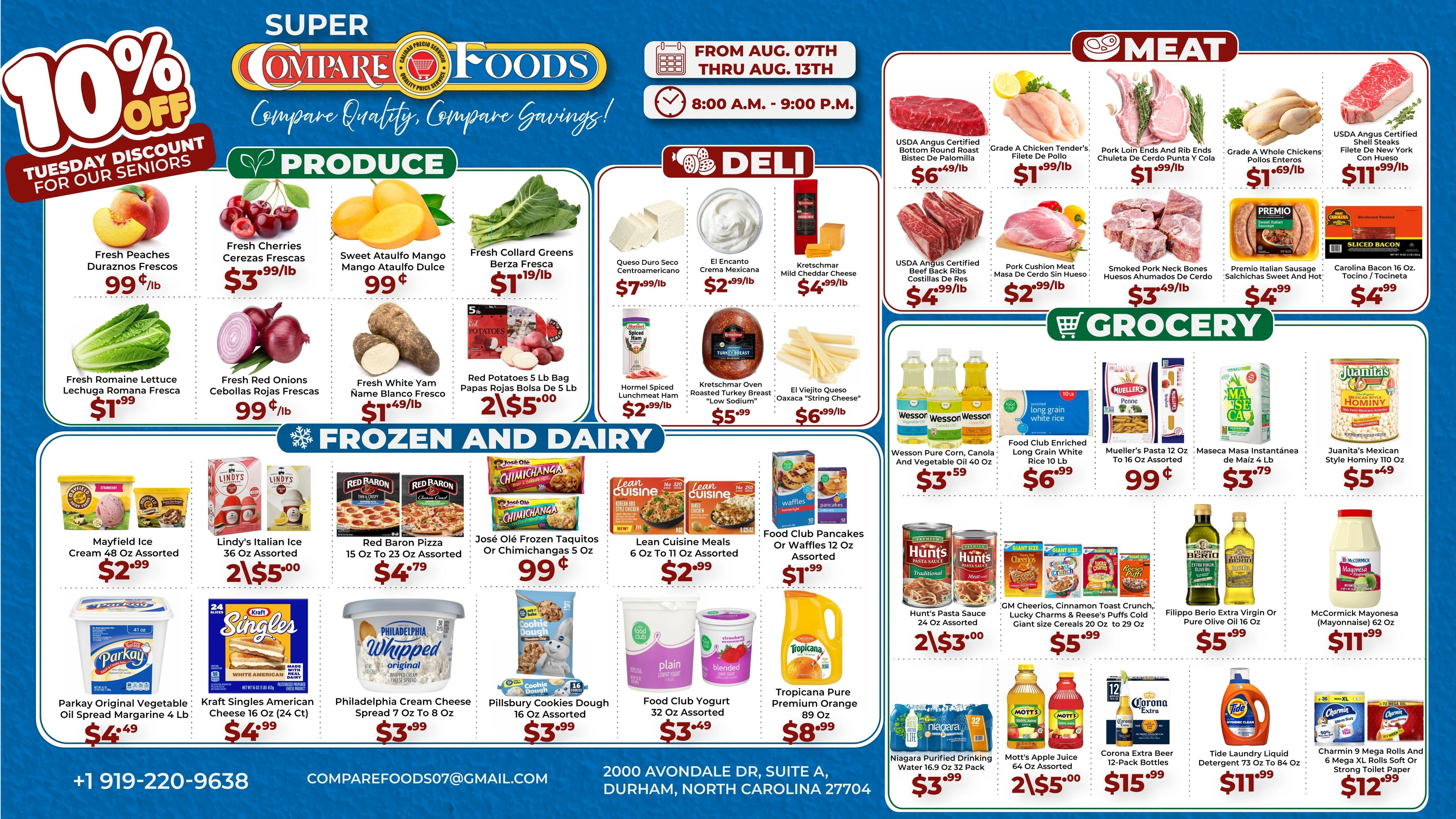 Compare Foods flyer page 1