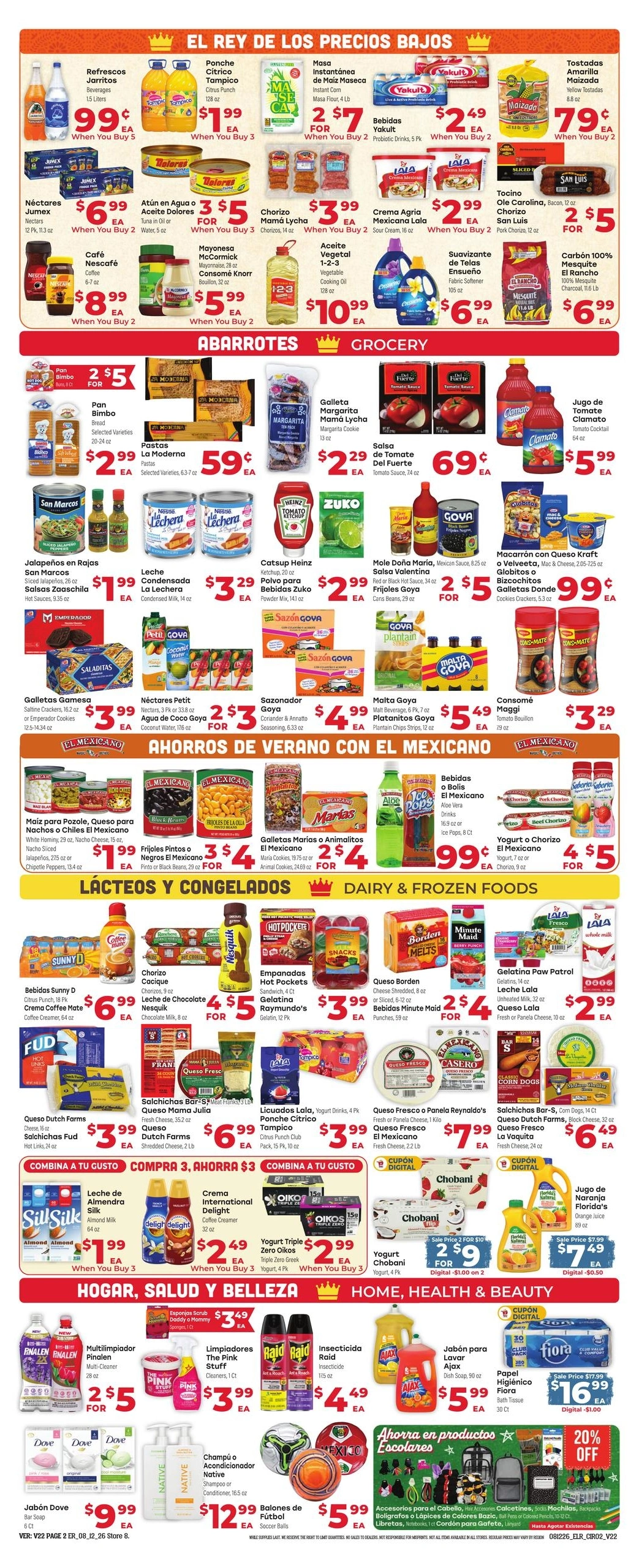 El Rancho Supermercado flyer page 2