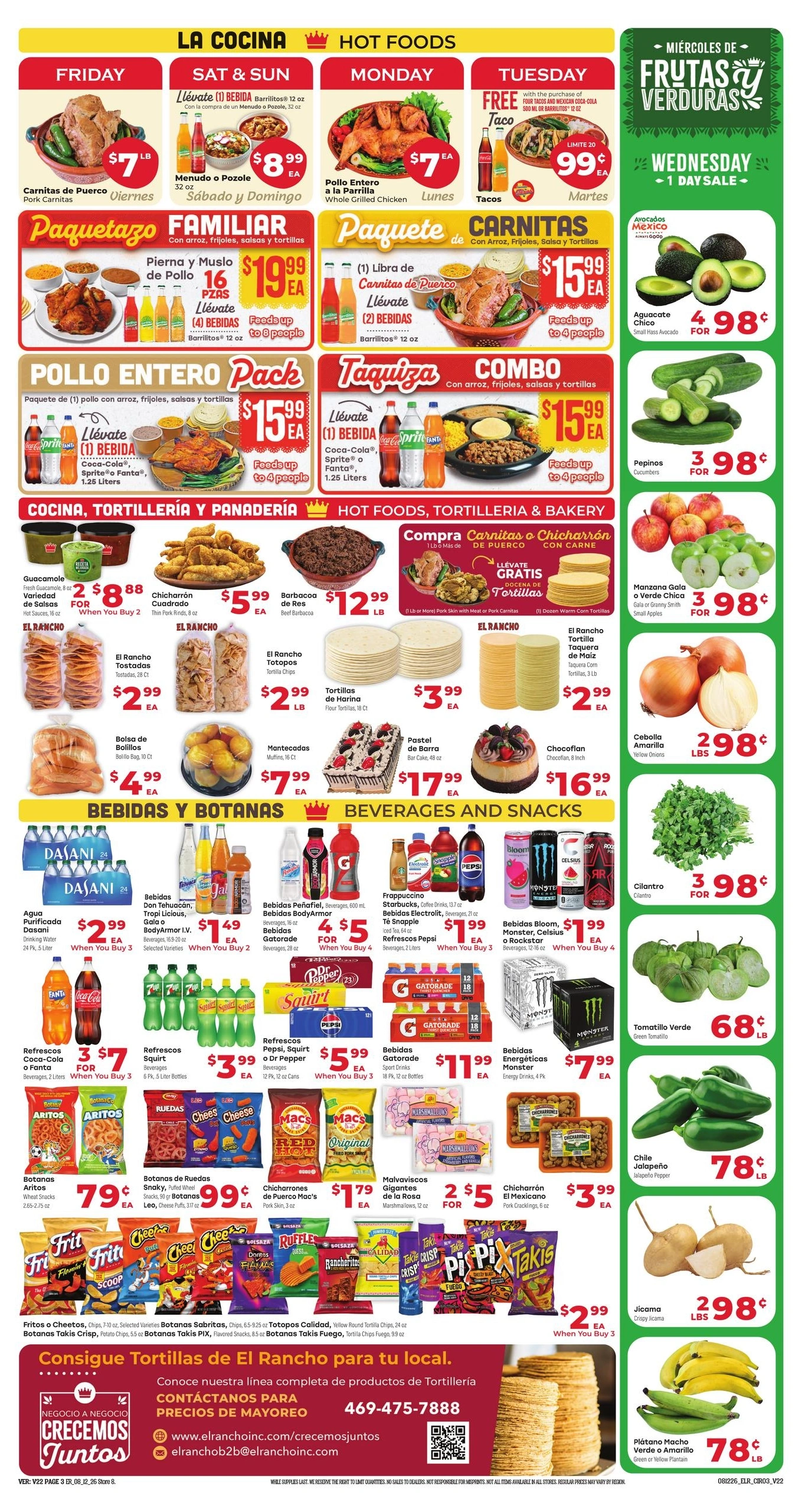 El Rancho Supermercado flyer page 3
