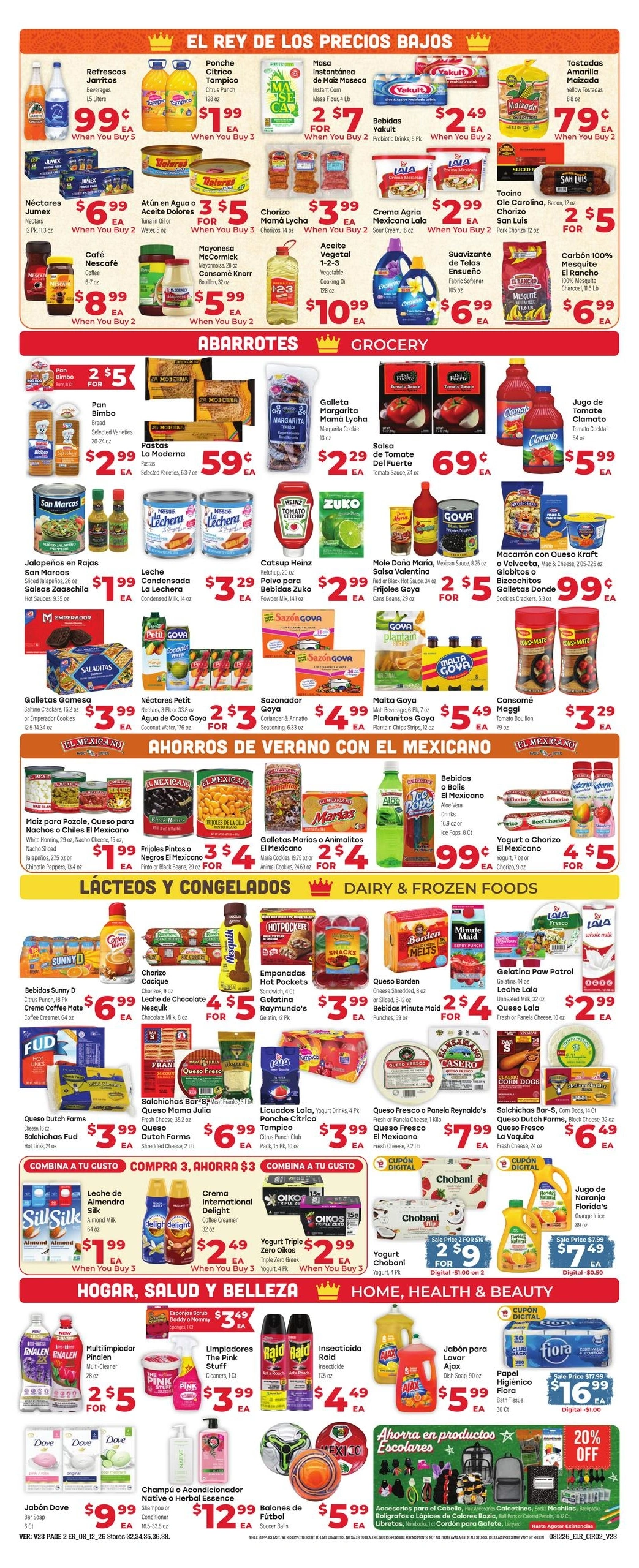 El Rancho Supermercado flyer page 2