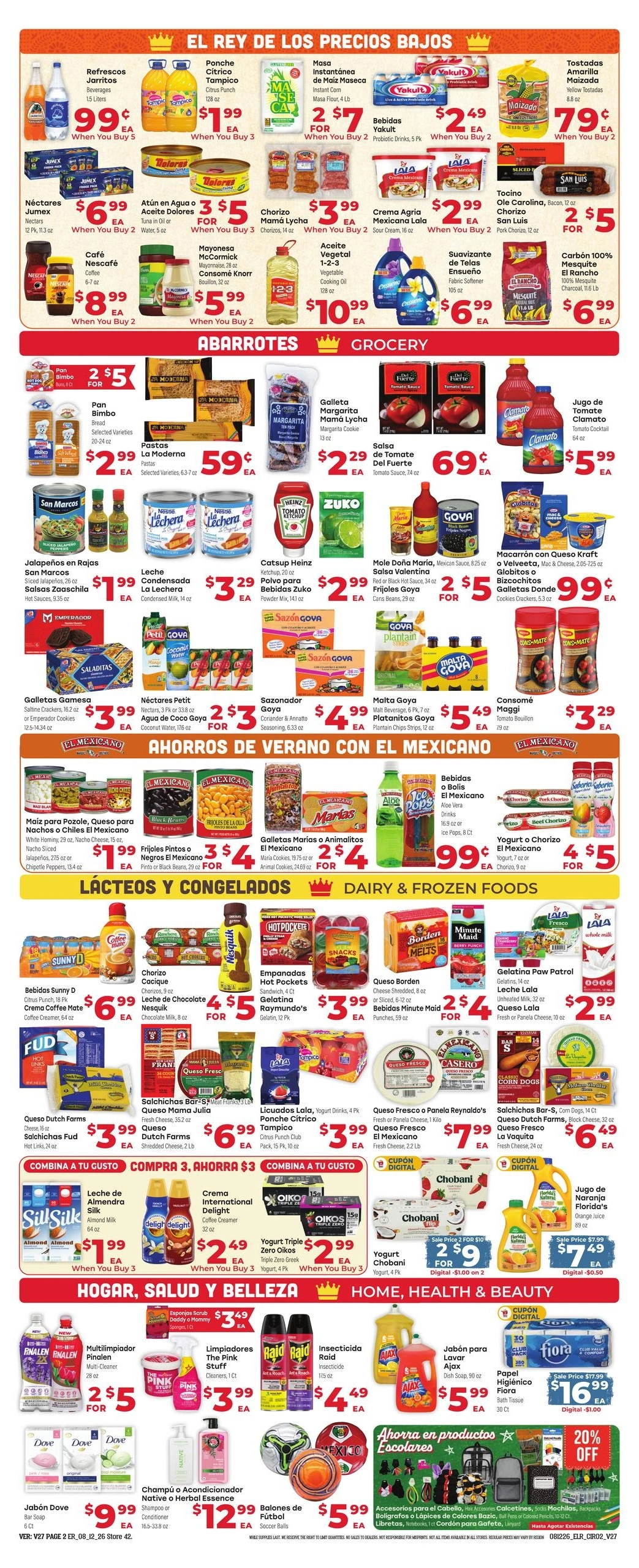 El Rancho Supermercado flyer page 2