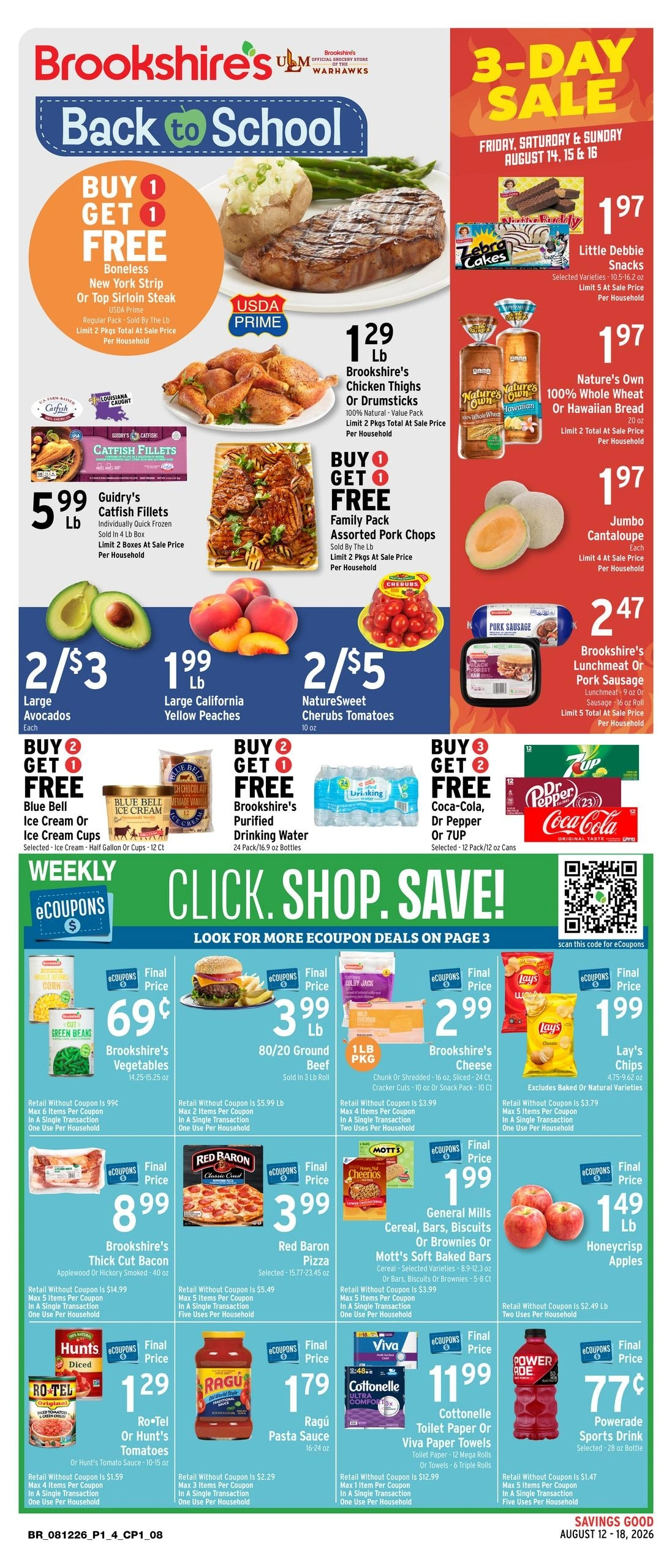Brookshire's flyer page 1