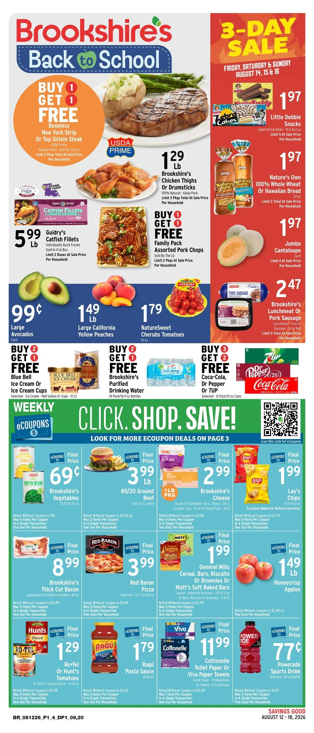 Brookshire's flyer page 1