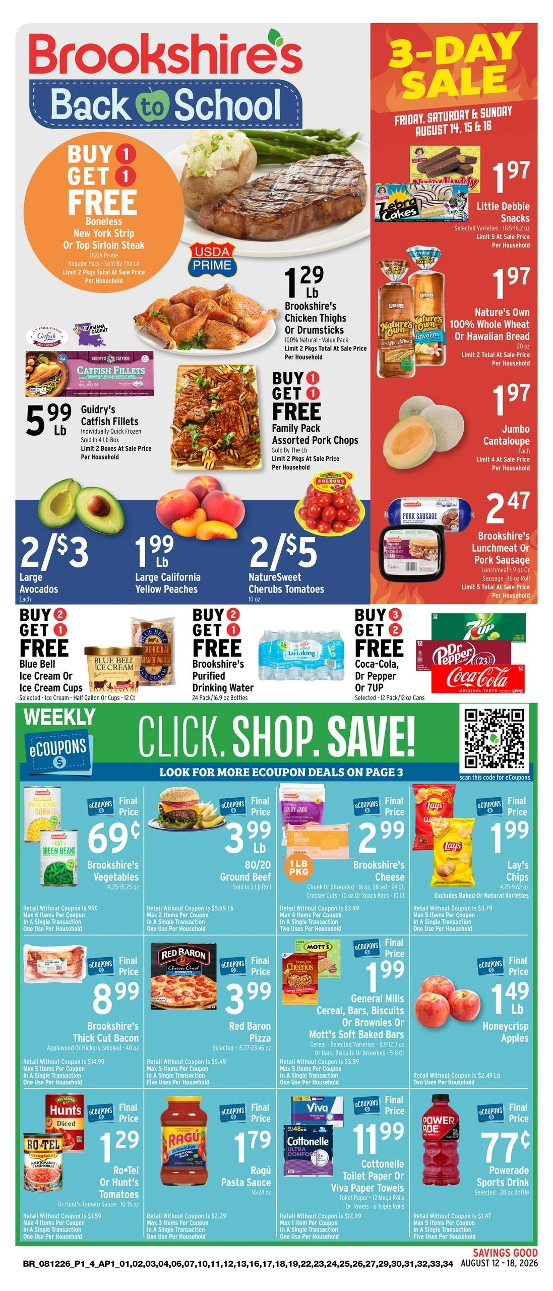 Brookshire's flyer page 1