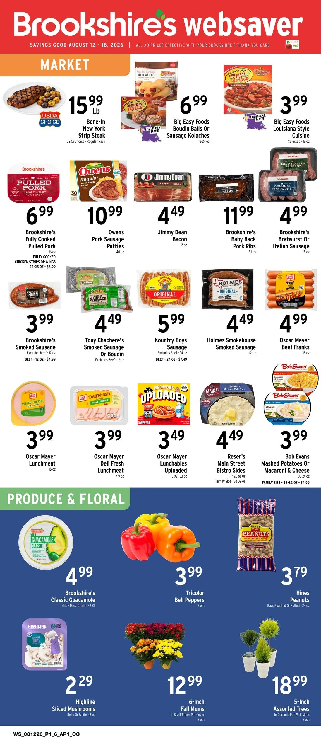 Brookshire's flyer page 1