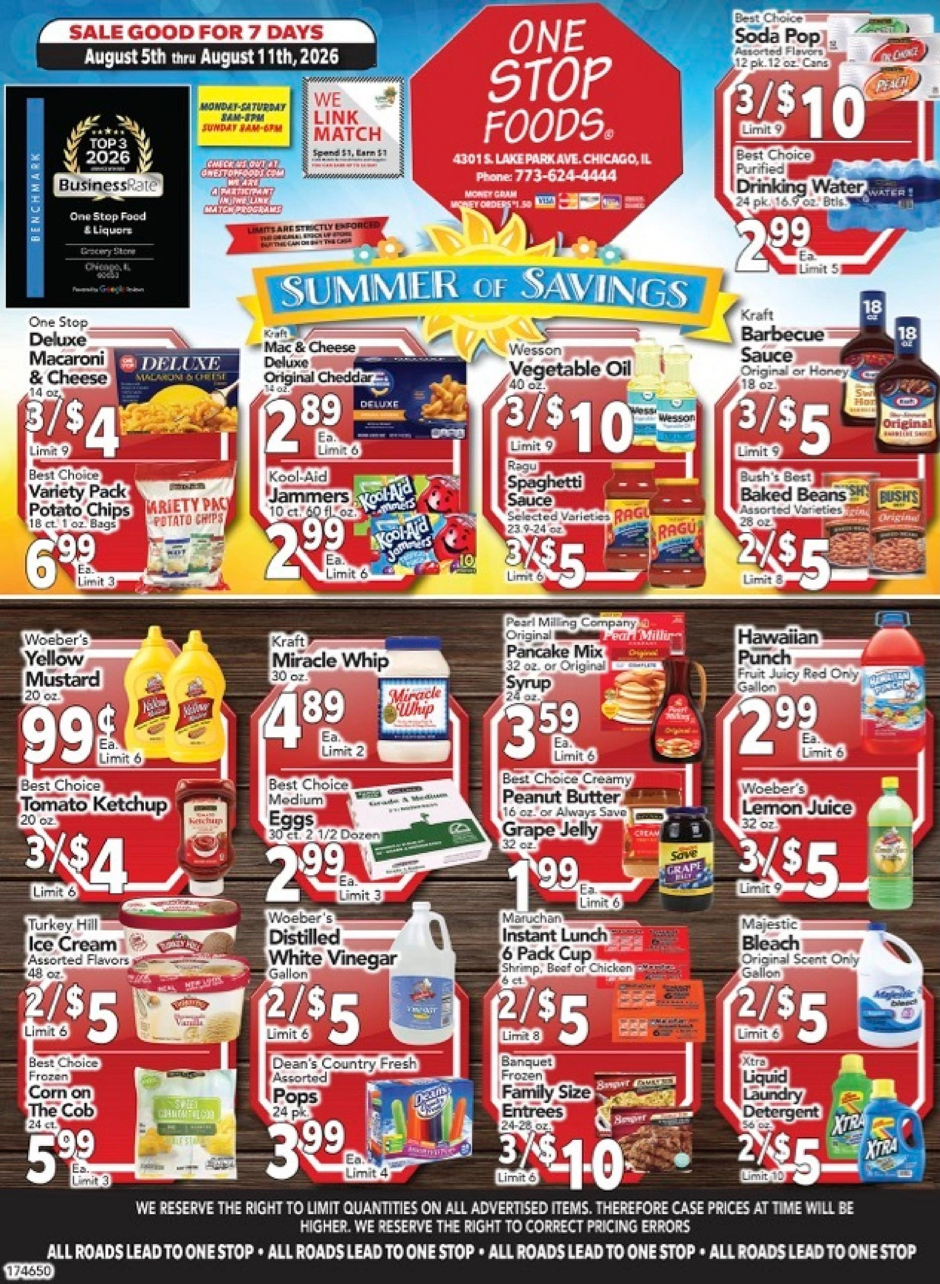 One Stop Foods flyer page 1