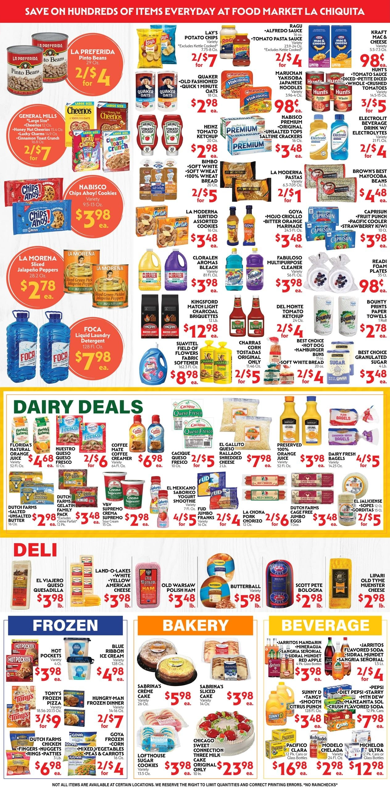 La Chiquita Food Market flyer page 2