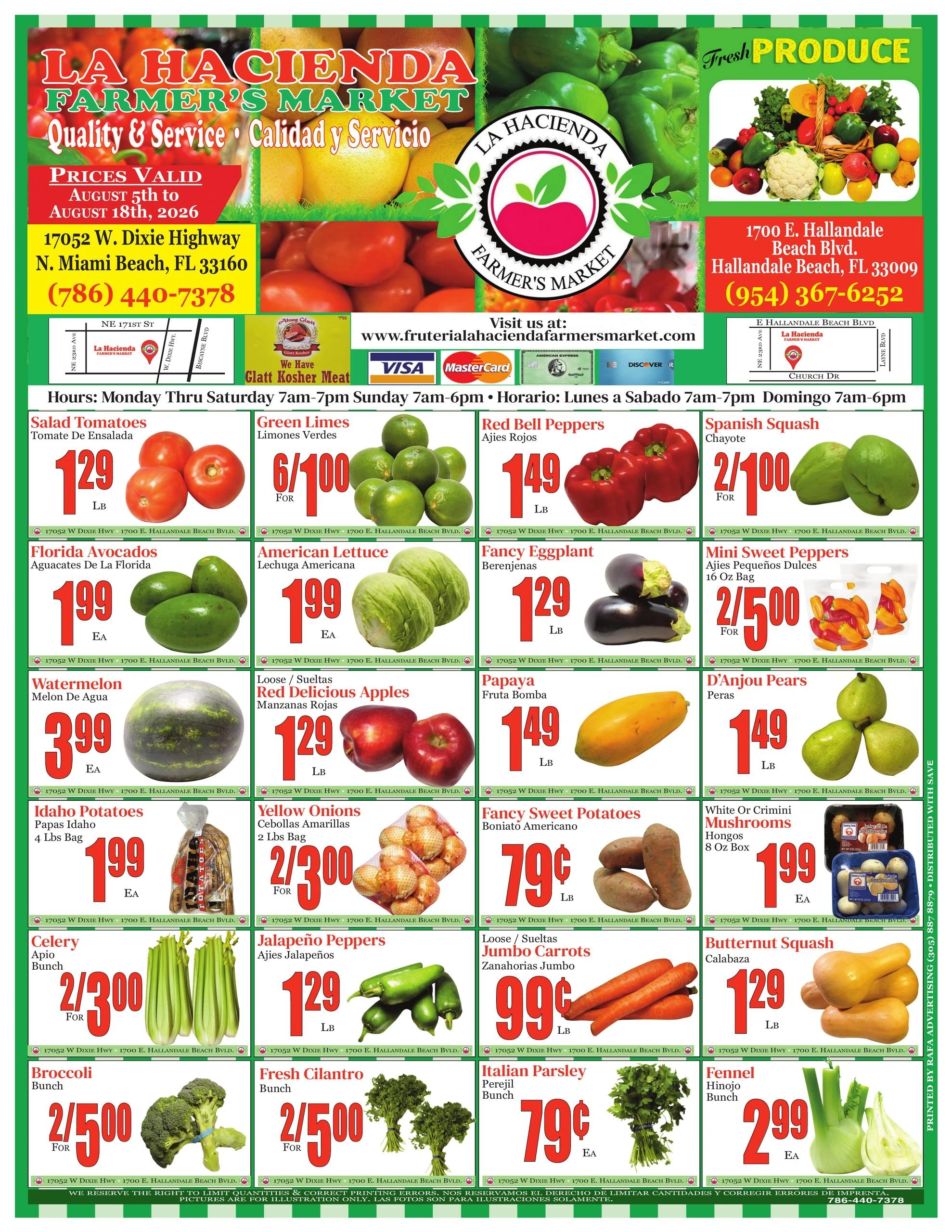 Fruteria La Hacienda Market flyer page 1