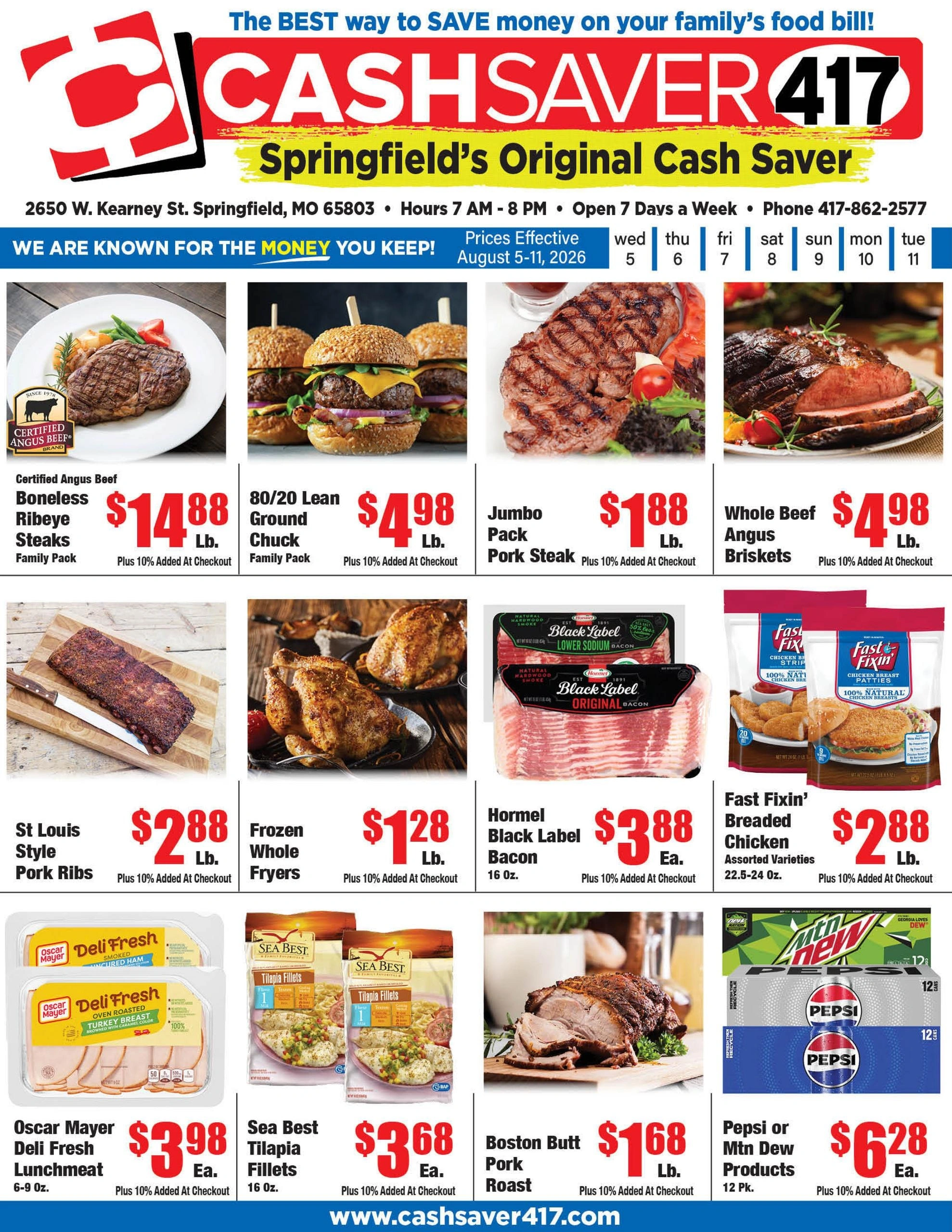 Cash Saver 417 flyer page 1