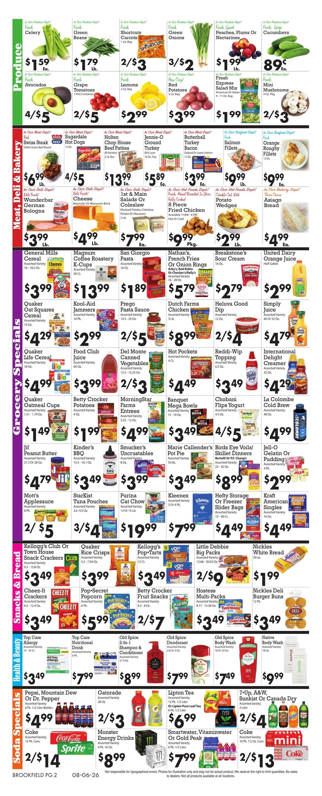 Sparkle Markets flyer page 2