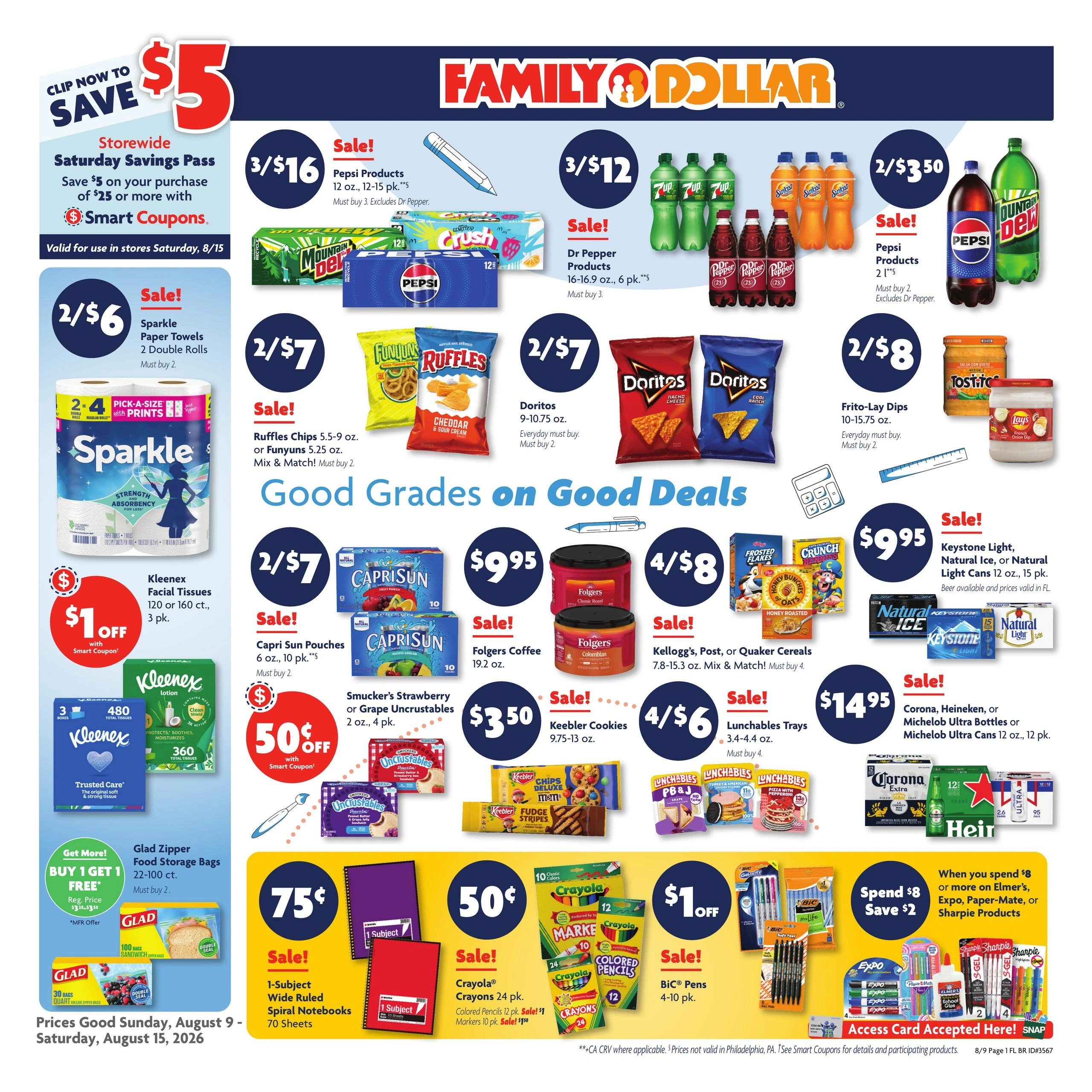 Family Dollar flyer page 1