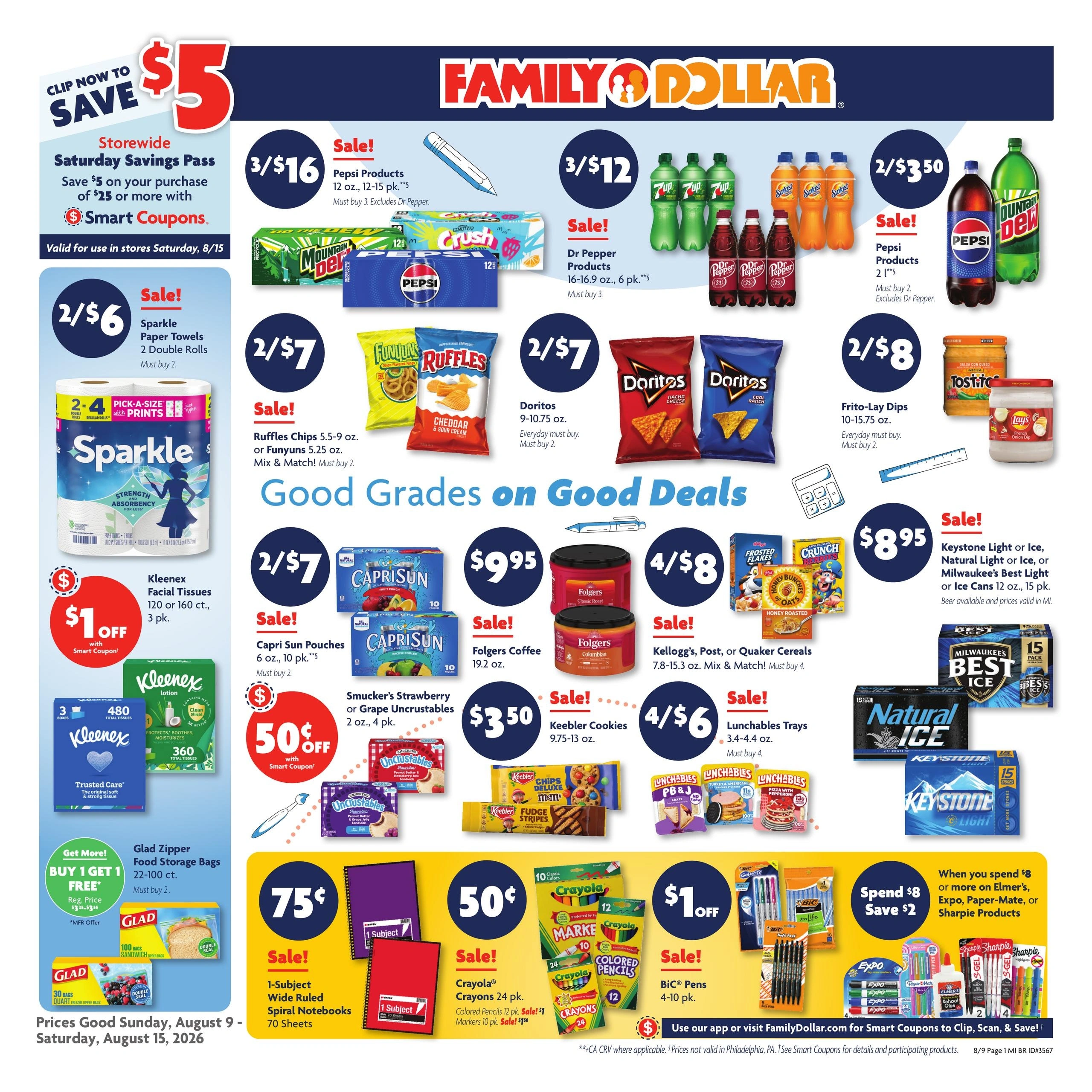 Family Dollar flyer page 1