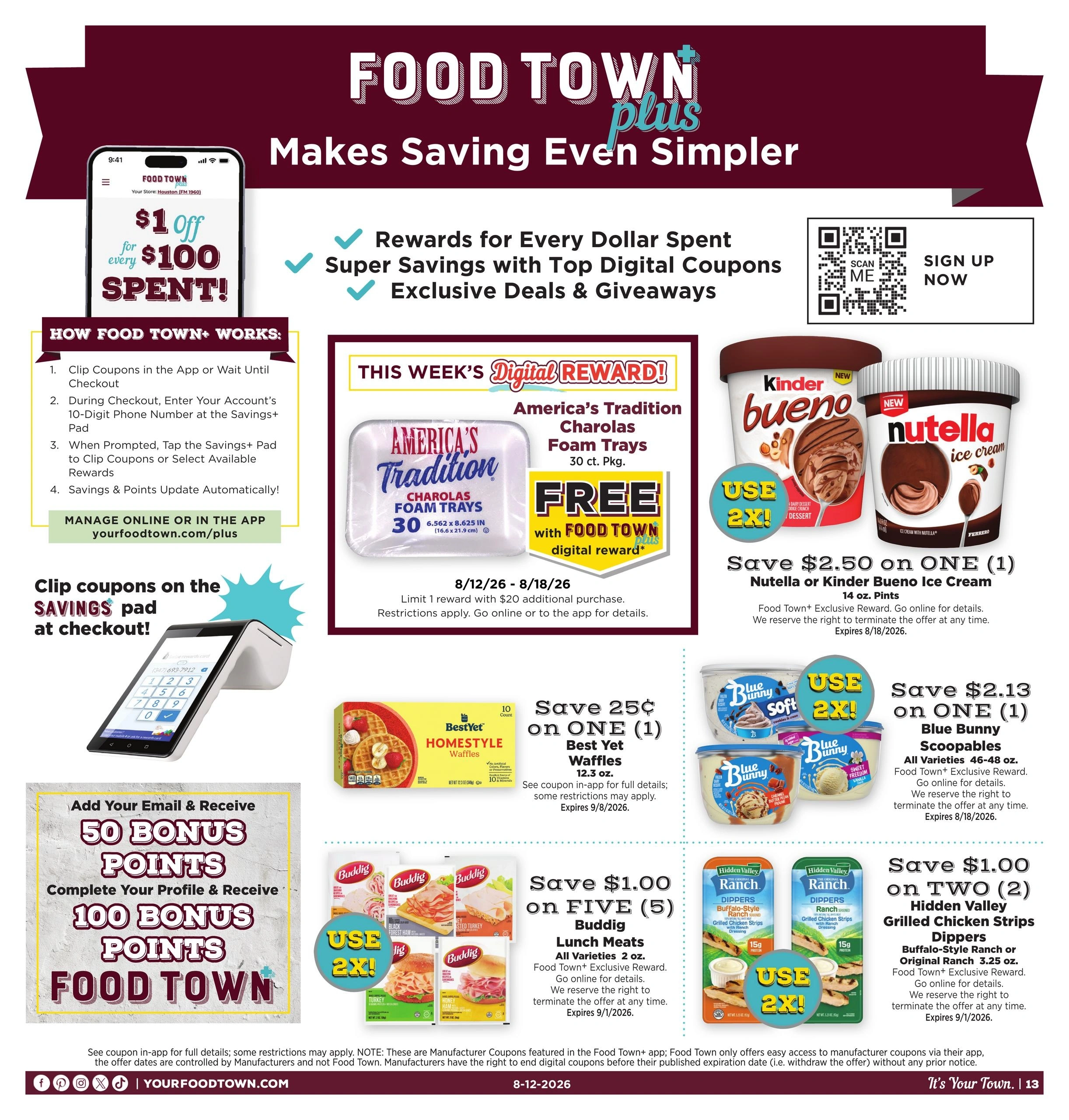 Food Town Texas flyer page 13