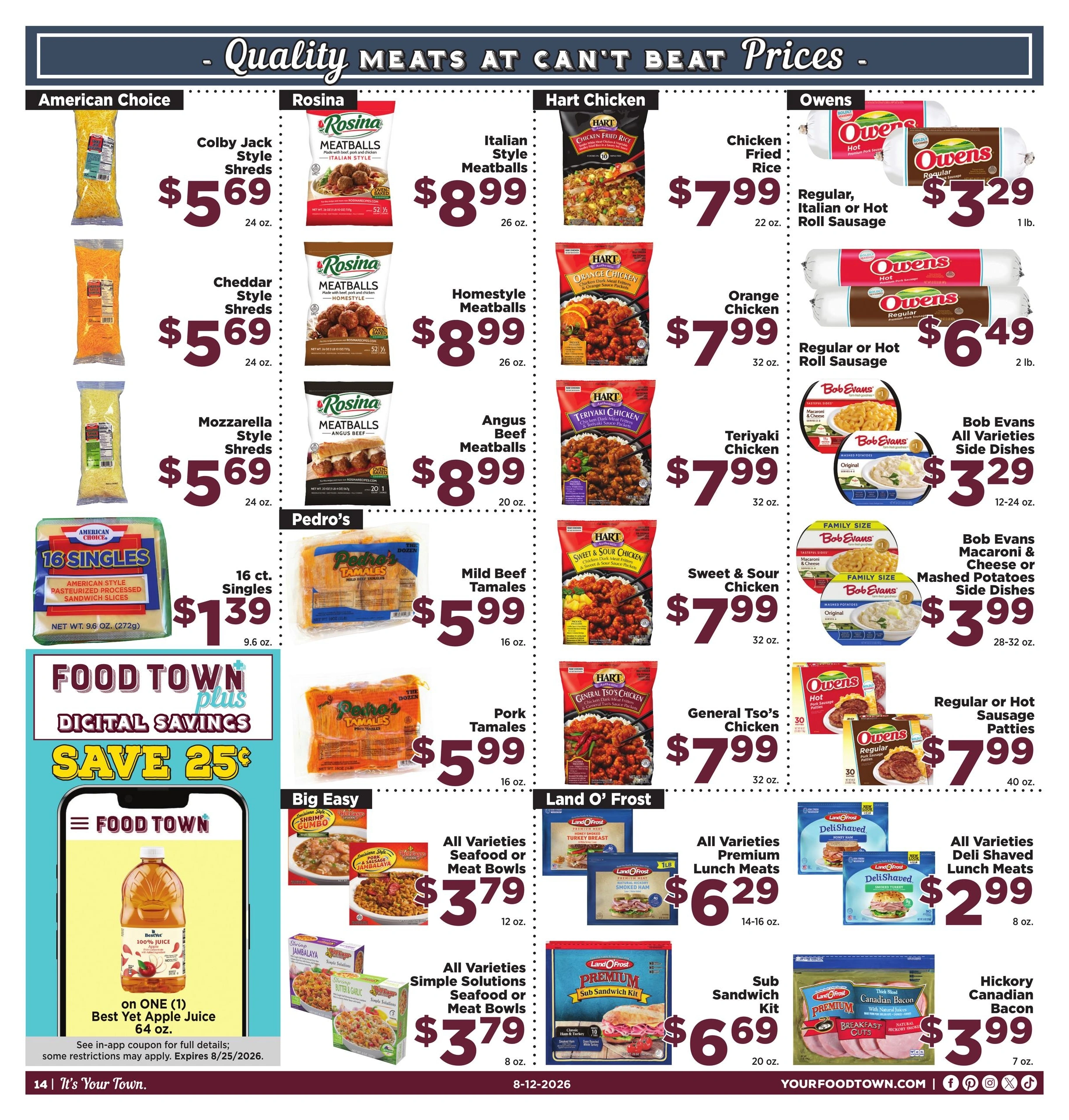 Food Town Texas flyer page 14
