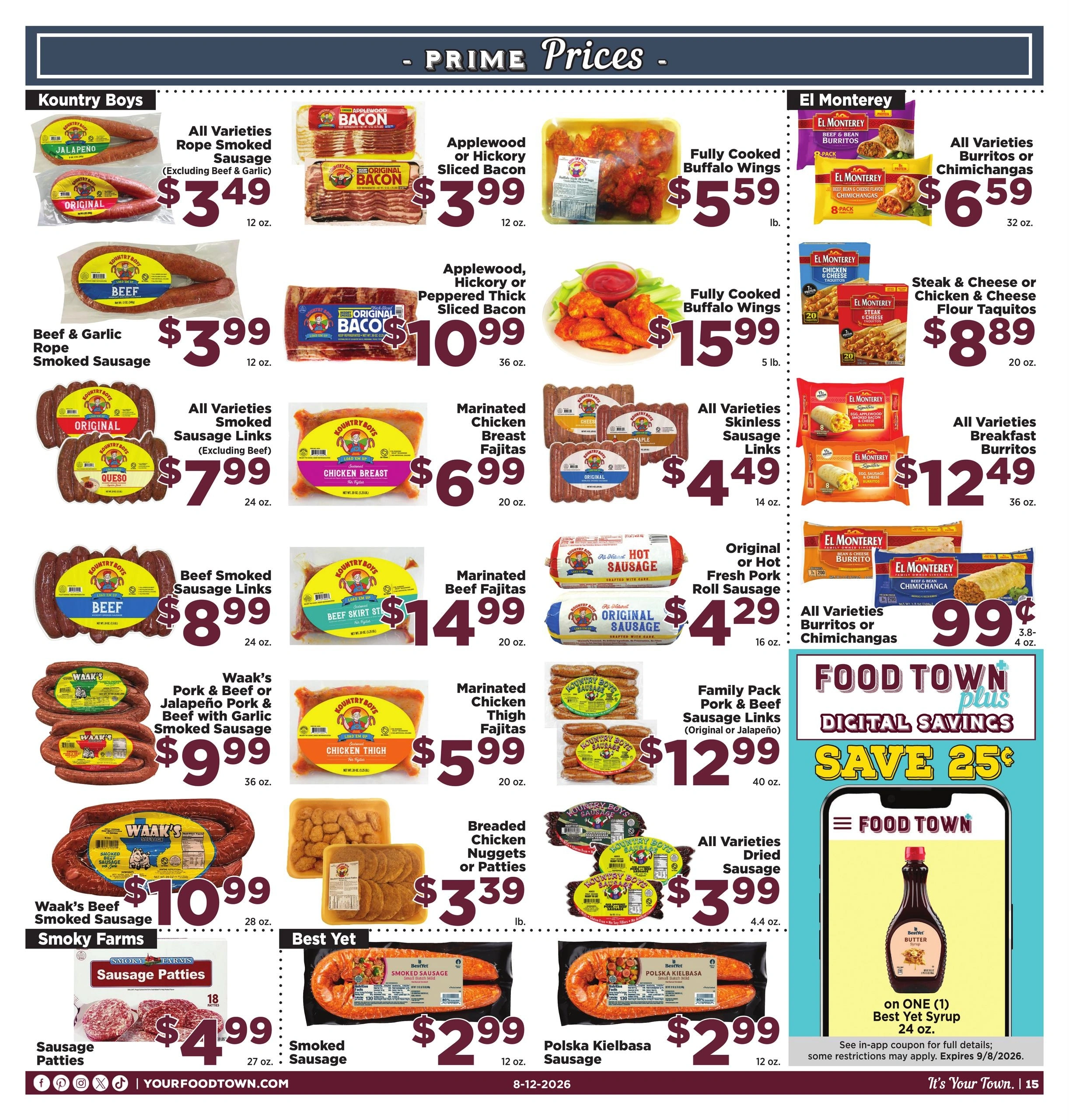 Food Town Texas flyer page 15