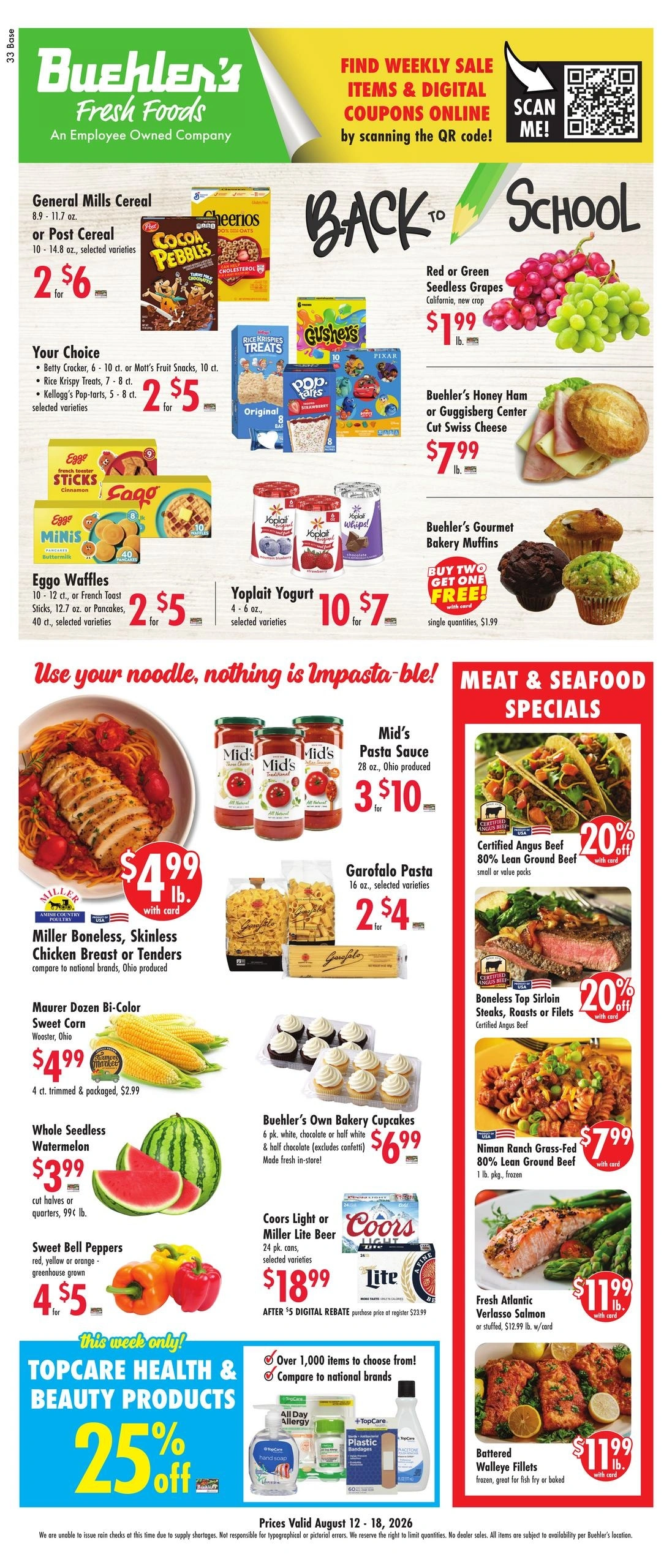 Buehler's Fresh Foods flyer page 1