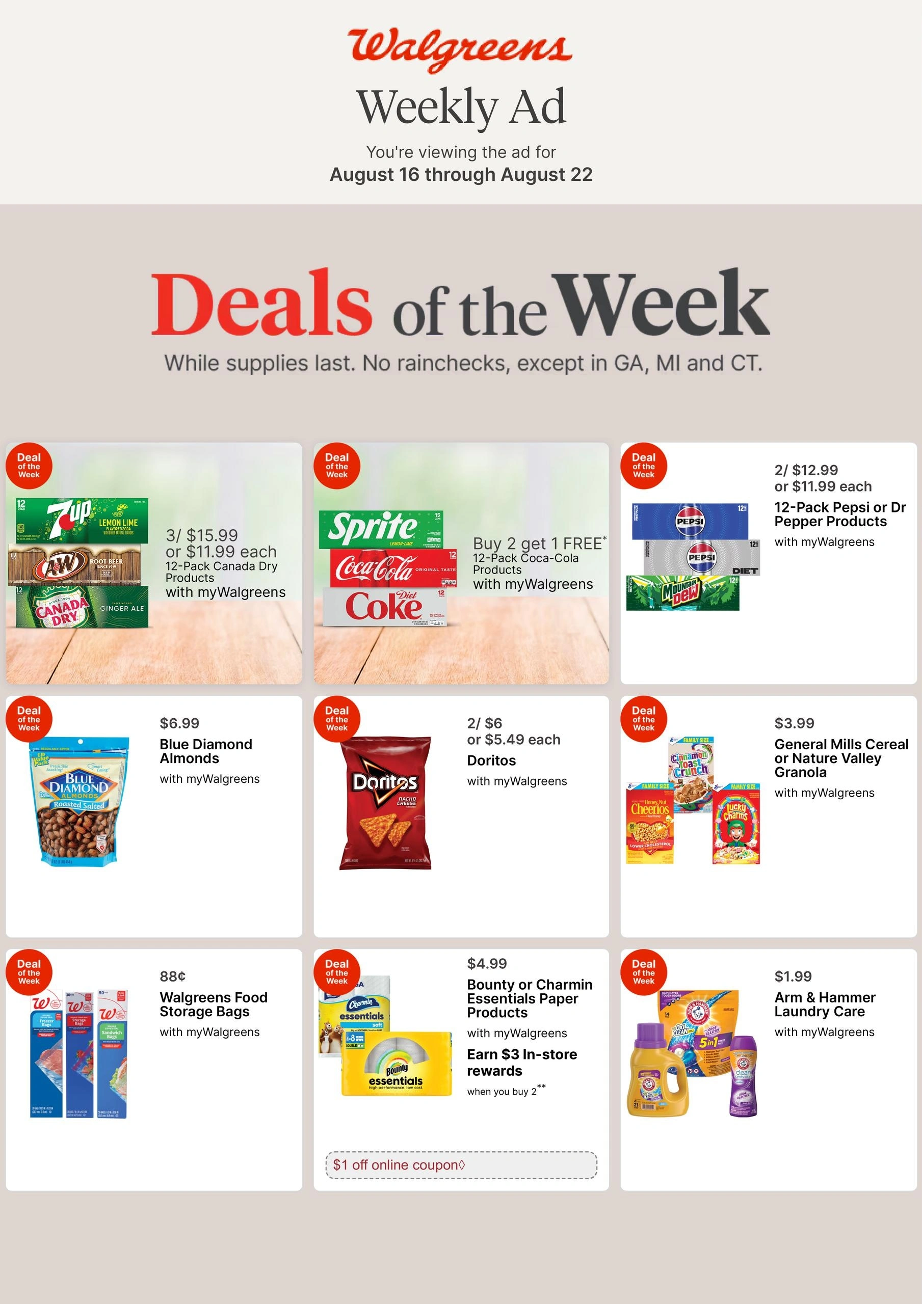 Walgreens flyer page 1