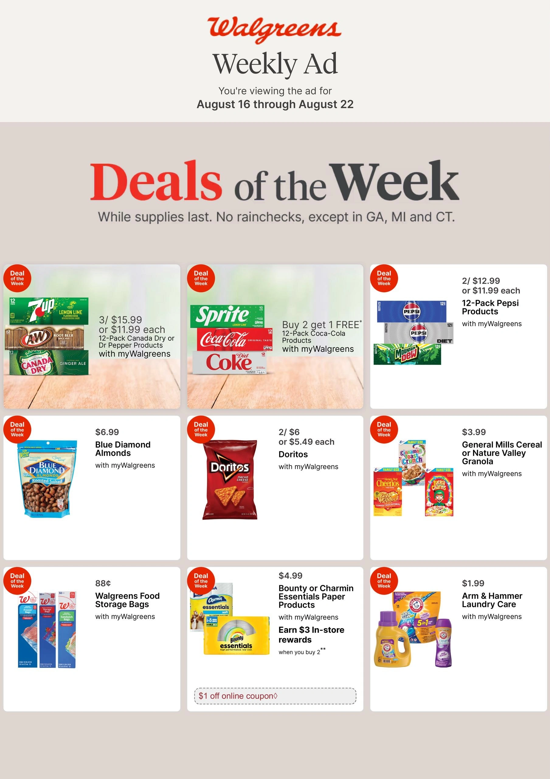 Walgreens flyer page 1