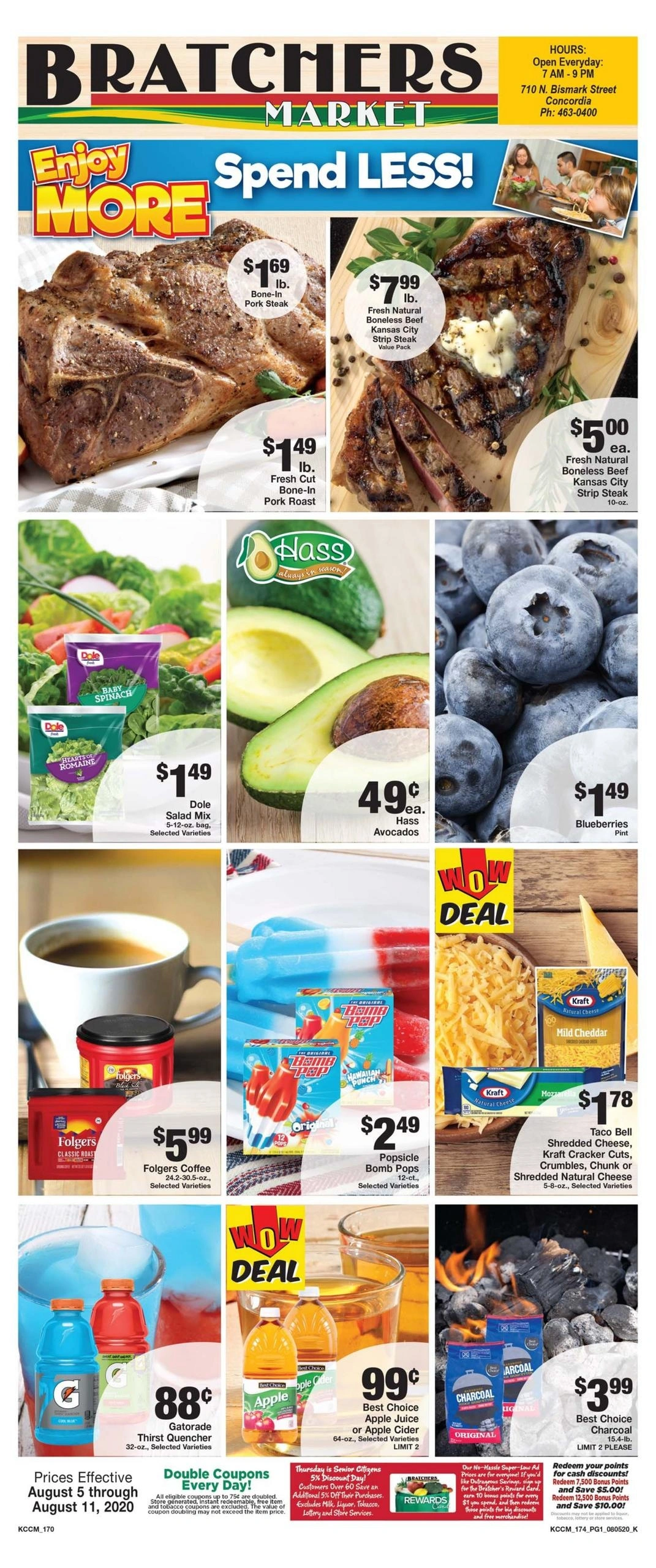 Bratchers Market flyer page 1