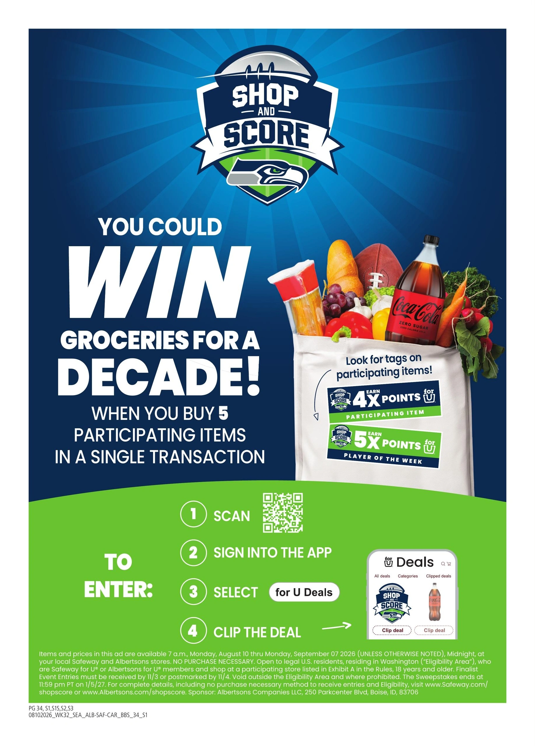 Safeway flyer page 34