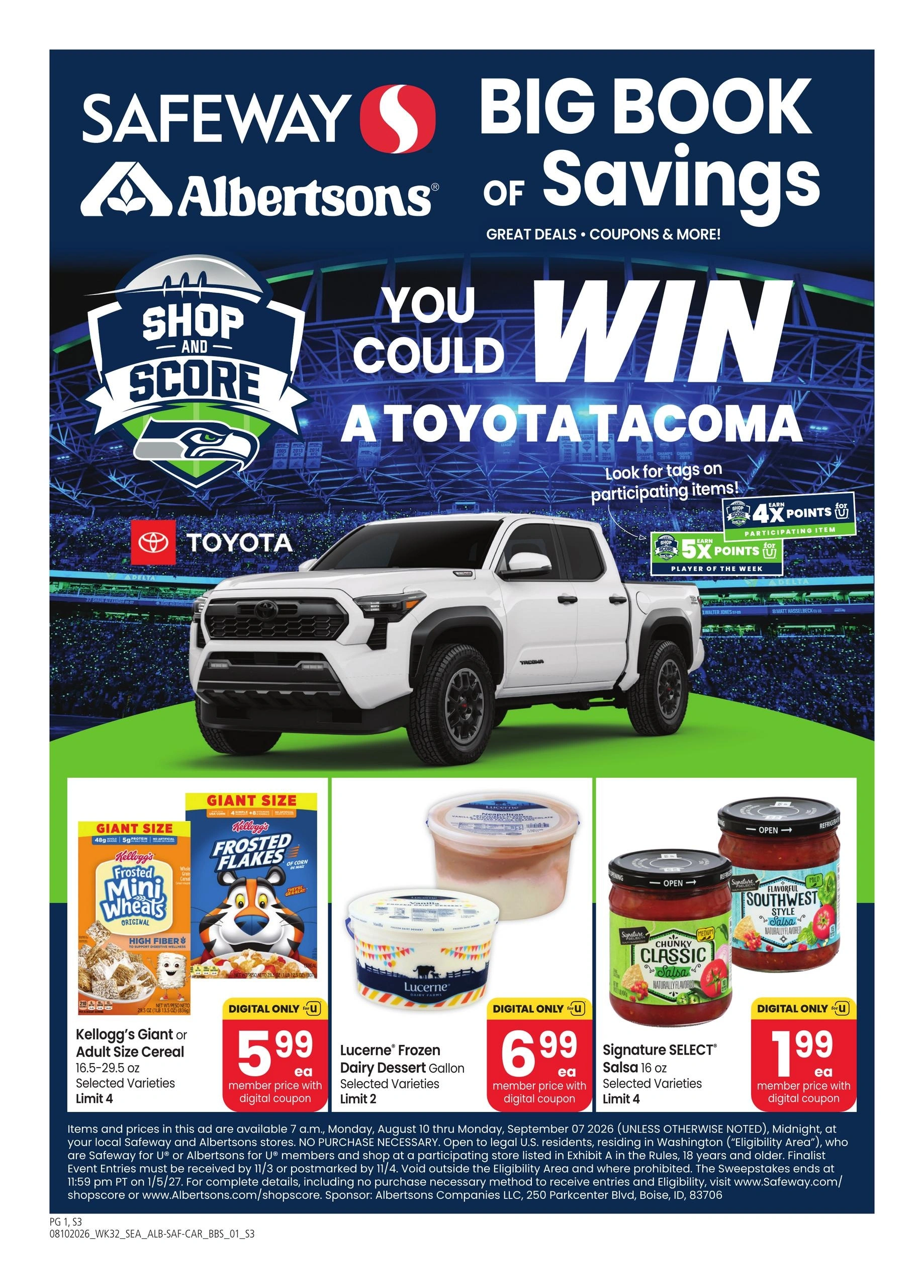 Safeway flyer page 1