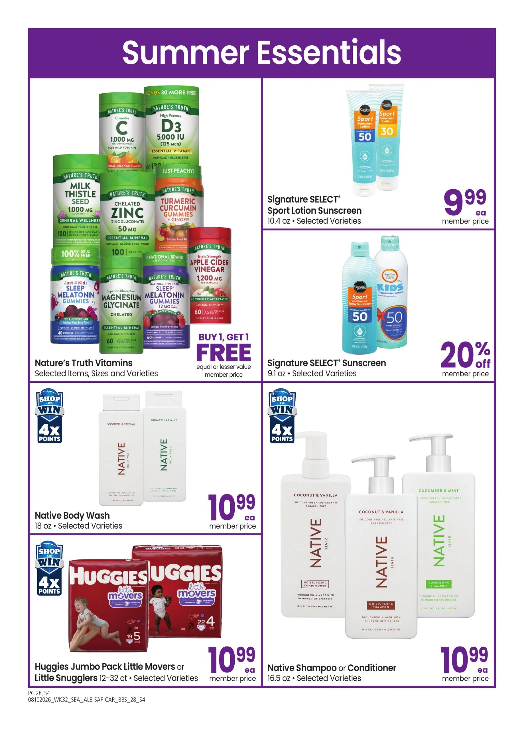 Safeway flyer page 28