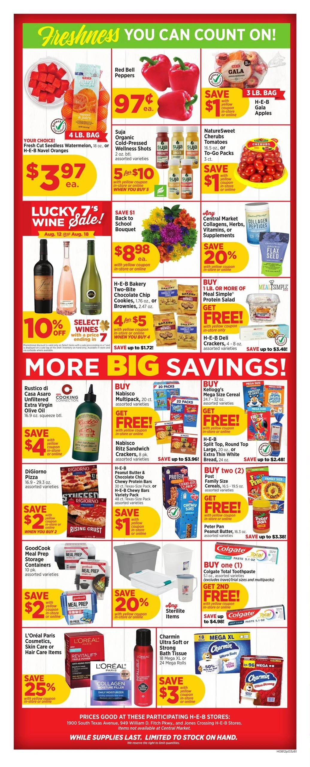 H-E-B flyer page 3