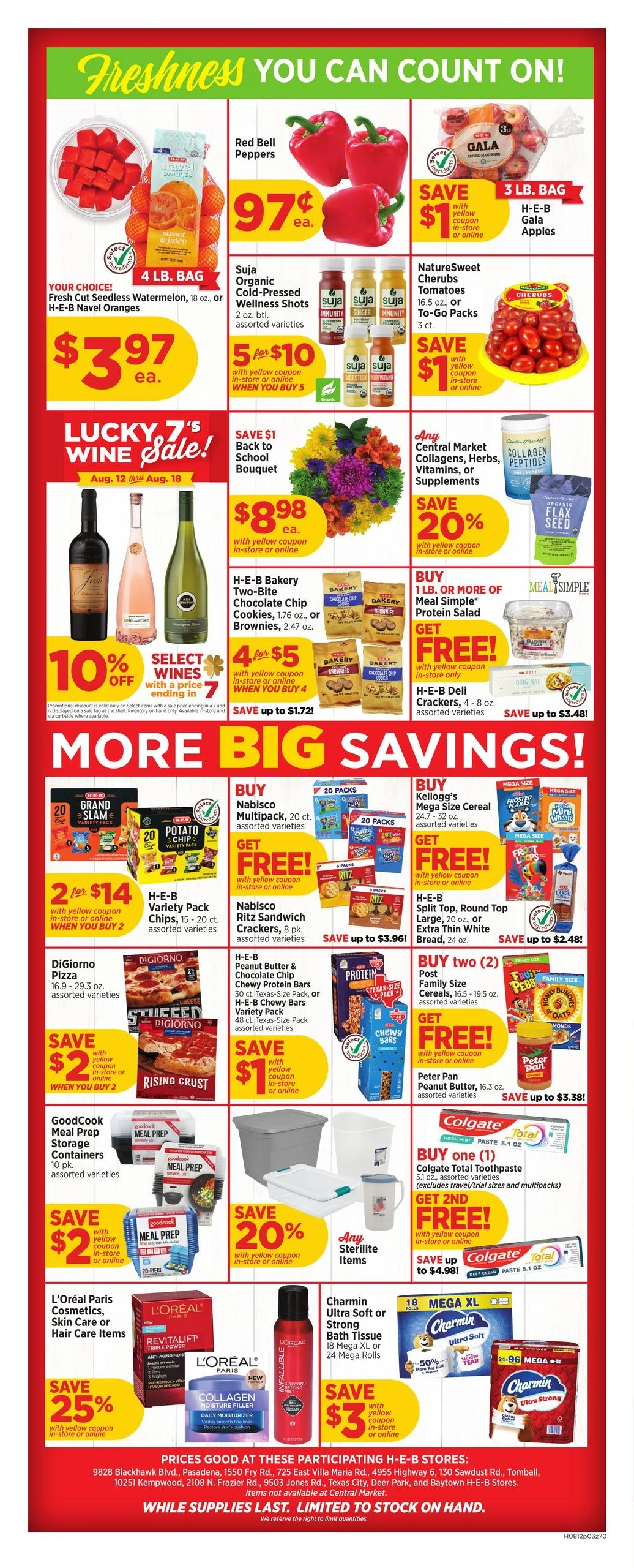 H-E-B flyer page 3