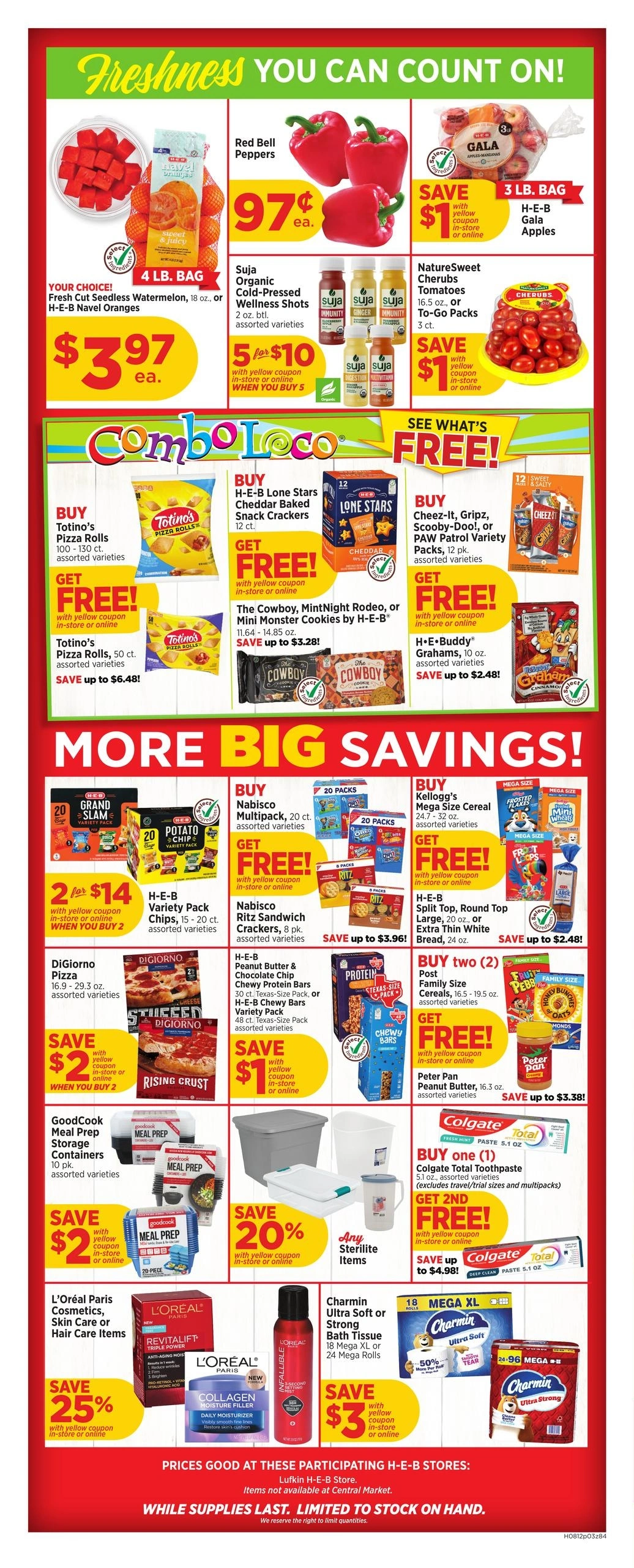 H-E-B flyer page 3