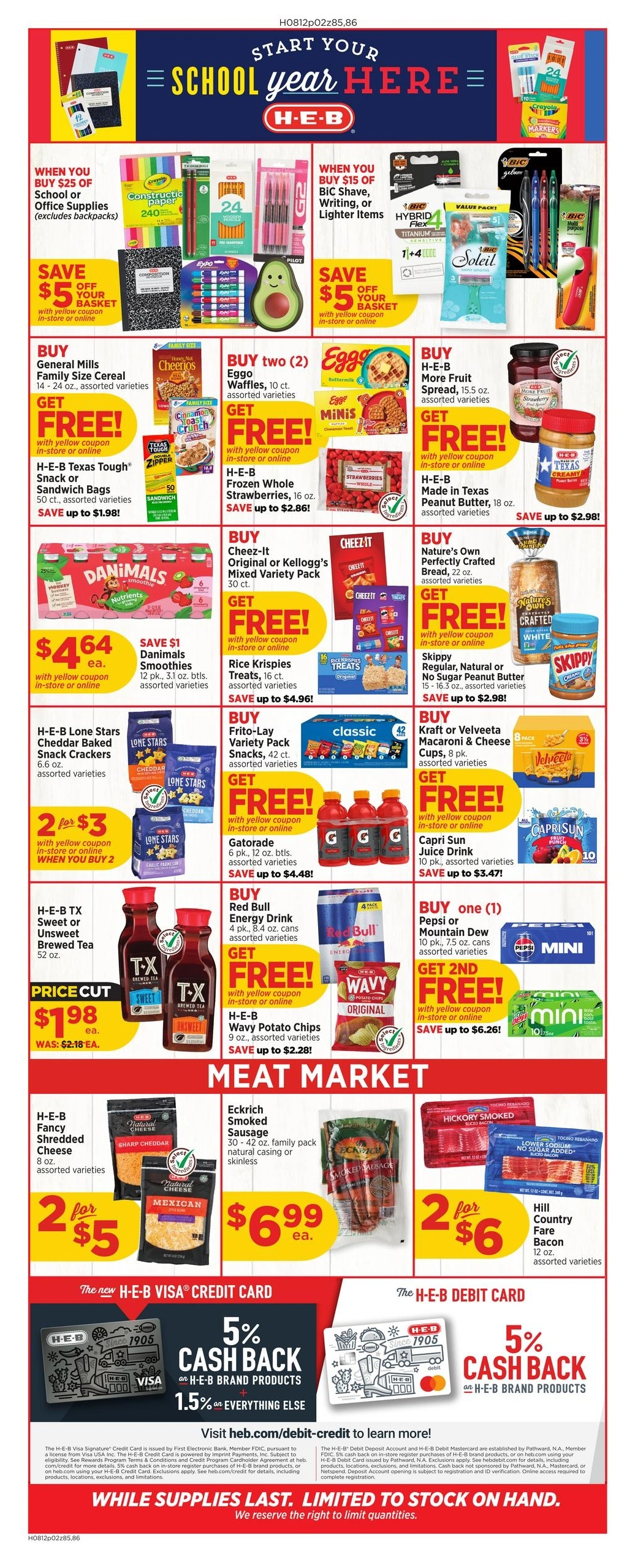 H-E-B flyer page 2