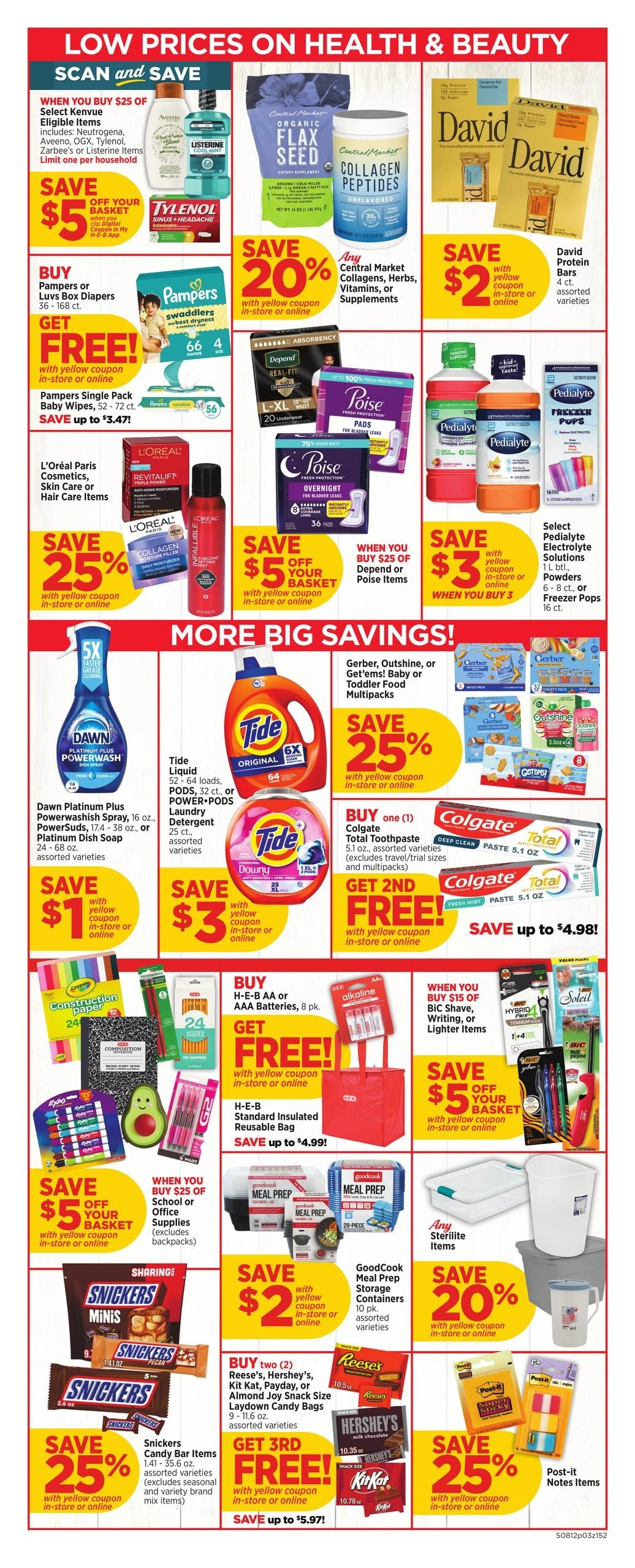 H-E-B flyer page 3