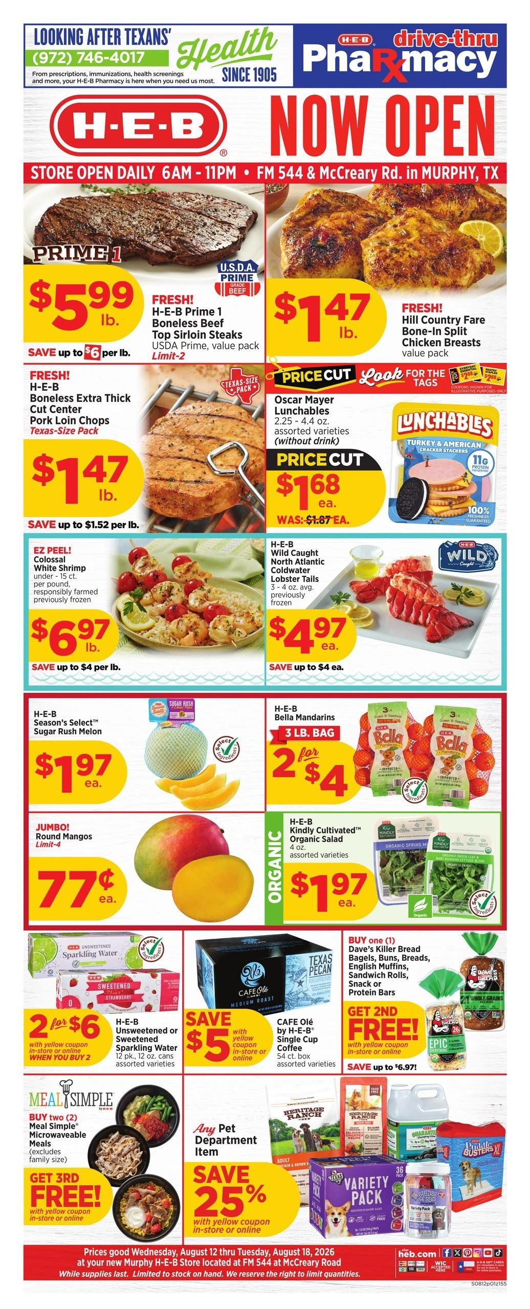 H-E-B flyer page 1