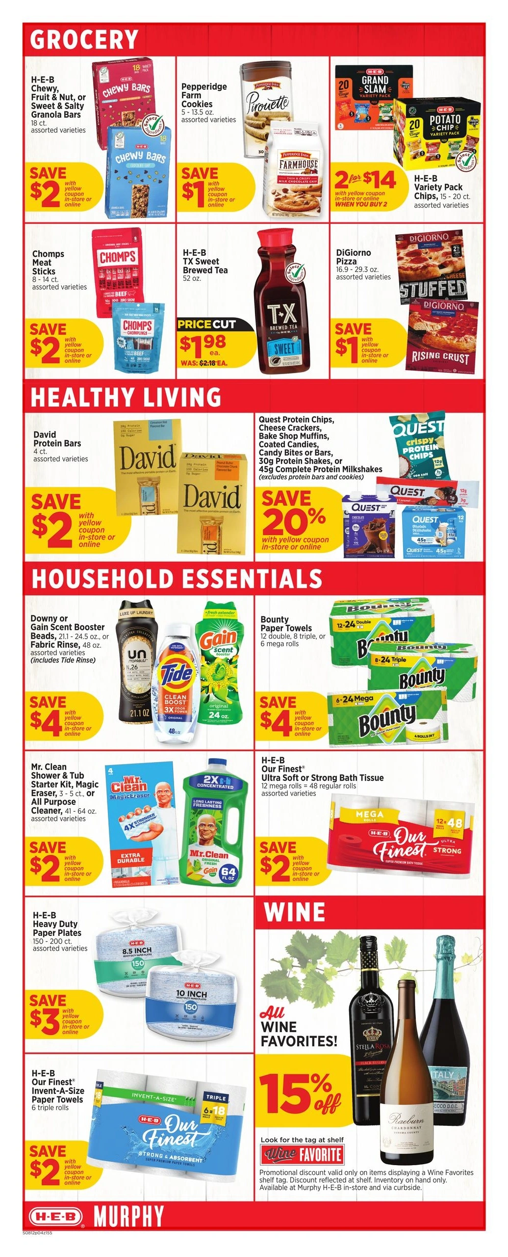 H-E-B flyer page 4