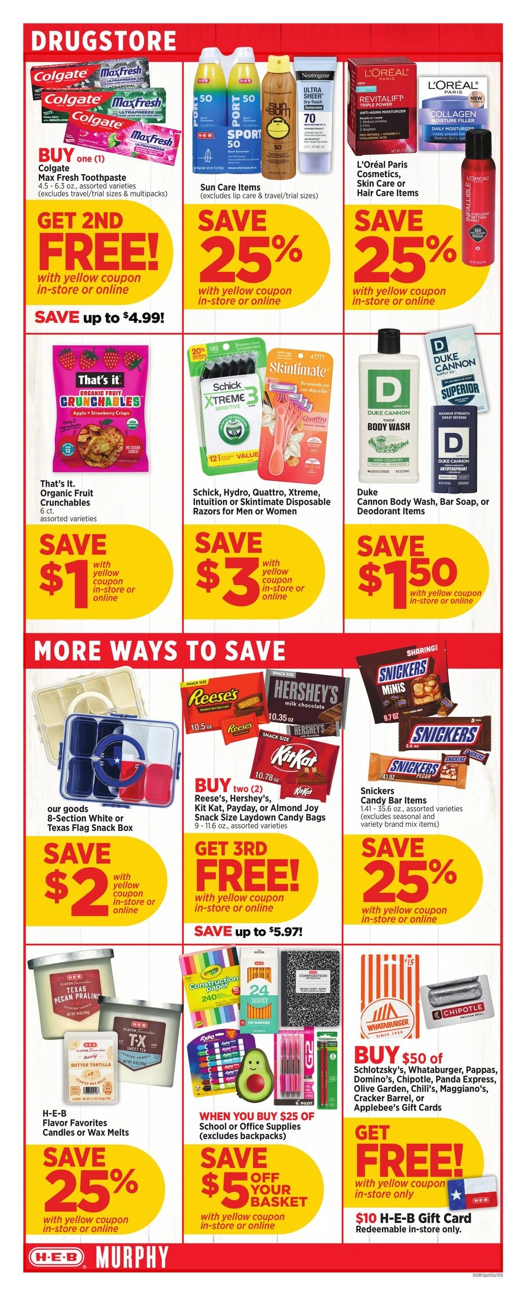 H-E-B flyer page 5