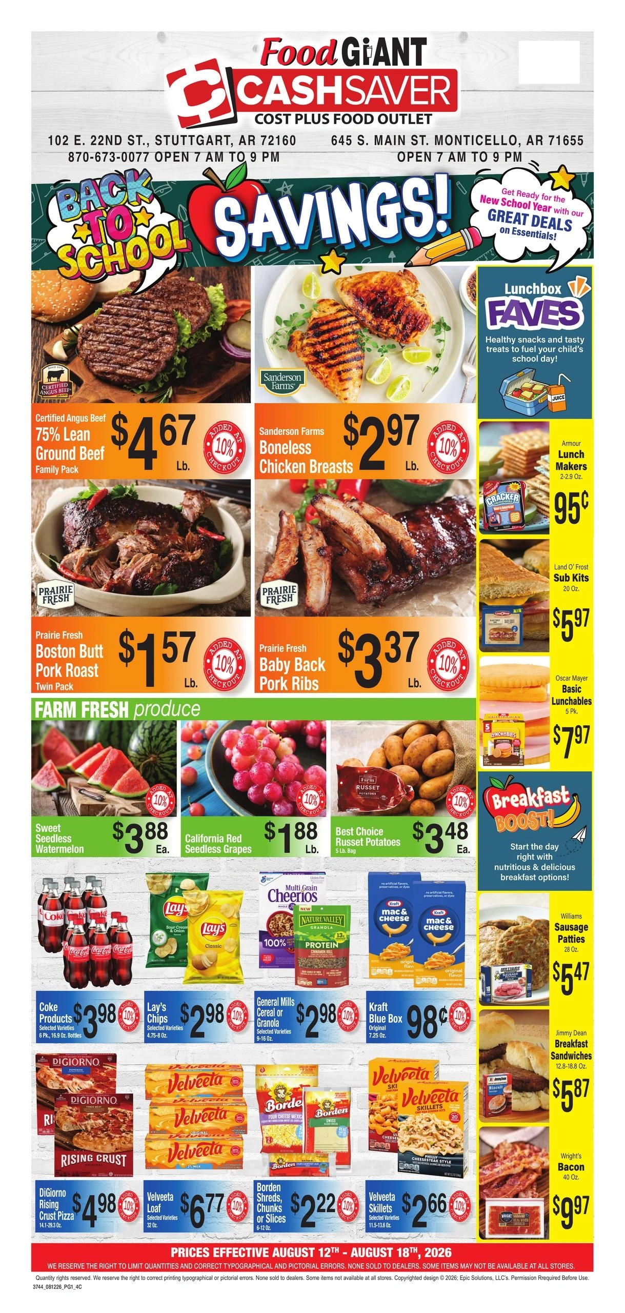 Cashsaver flyer page 1