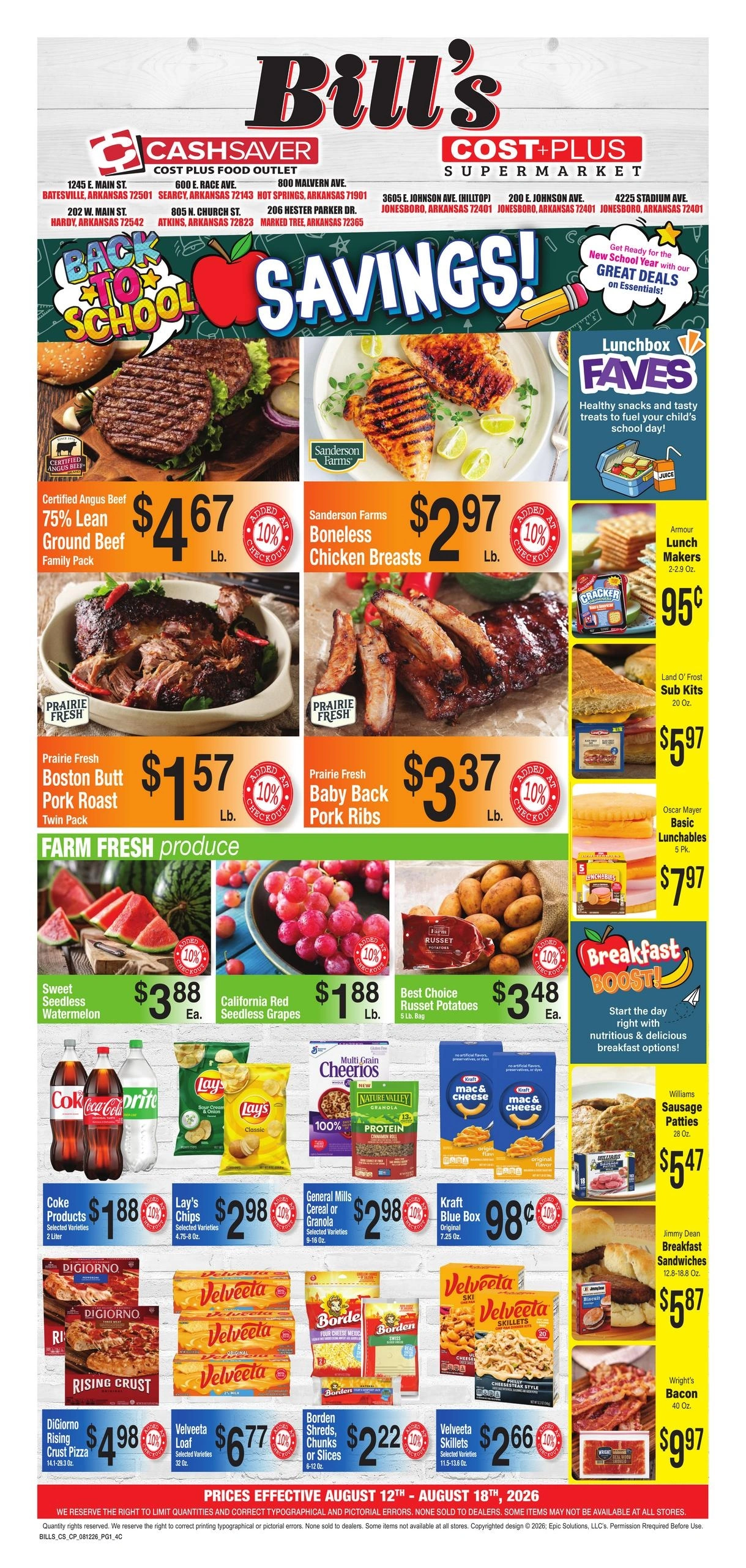 Cashsaver flyer page 1