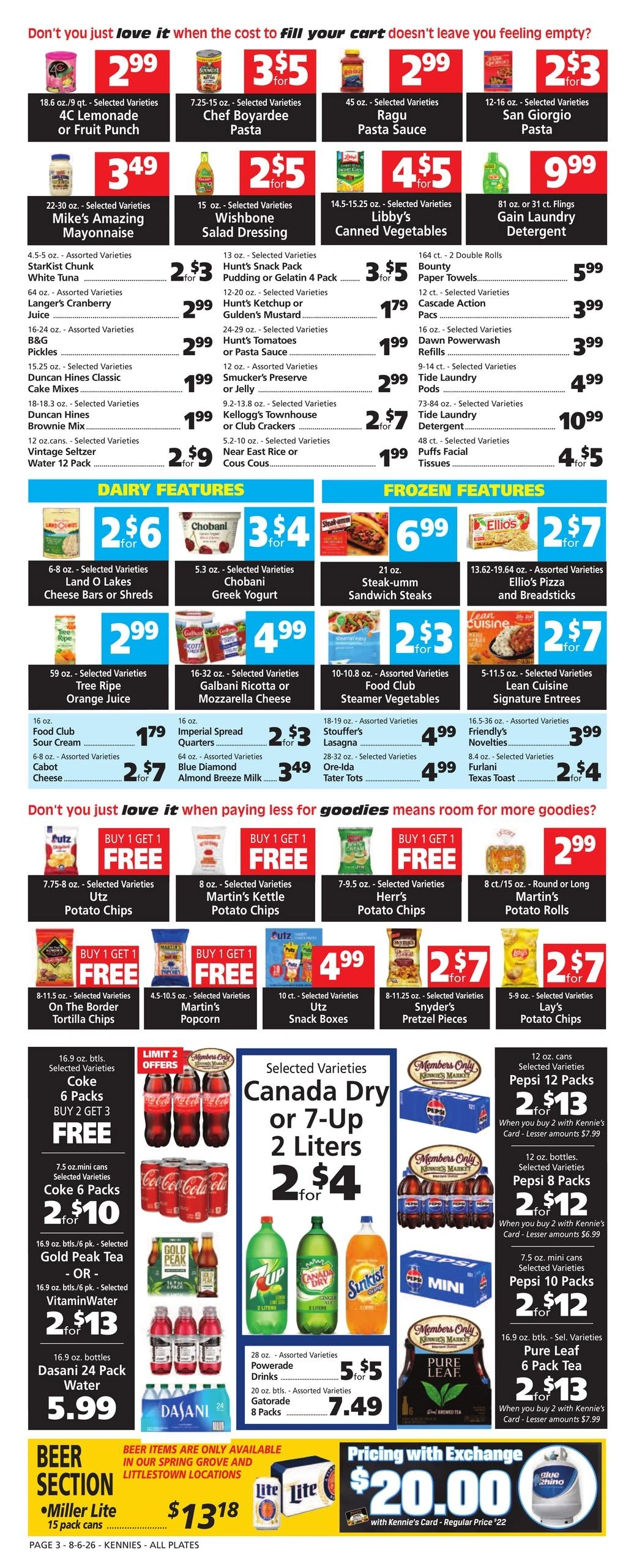 Kennie's Markets flyer page 1