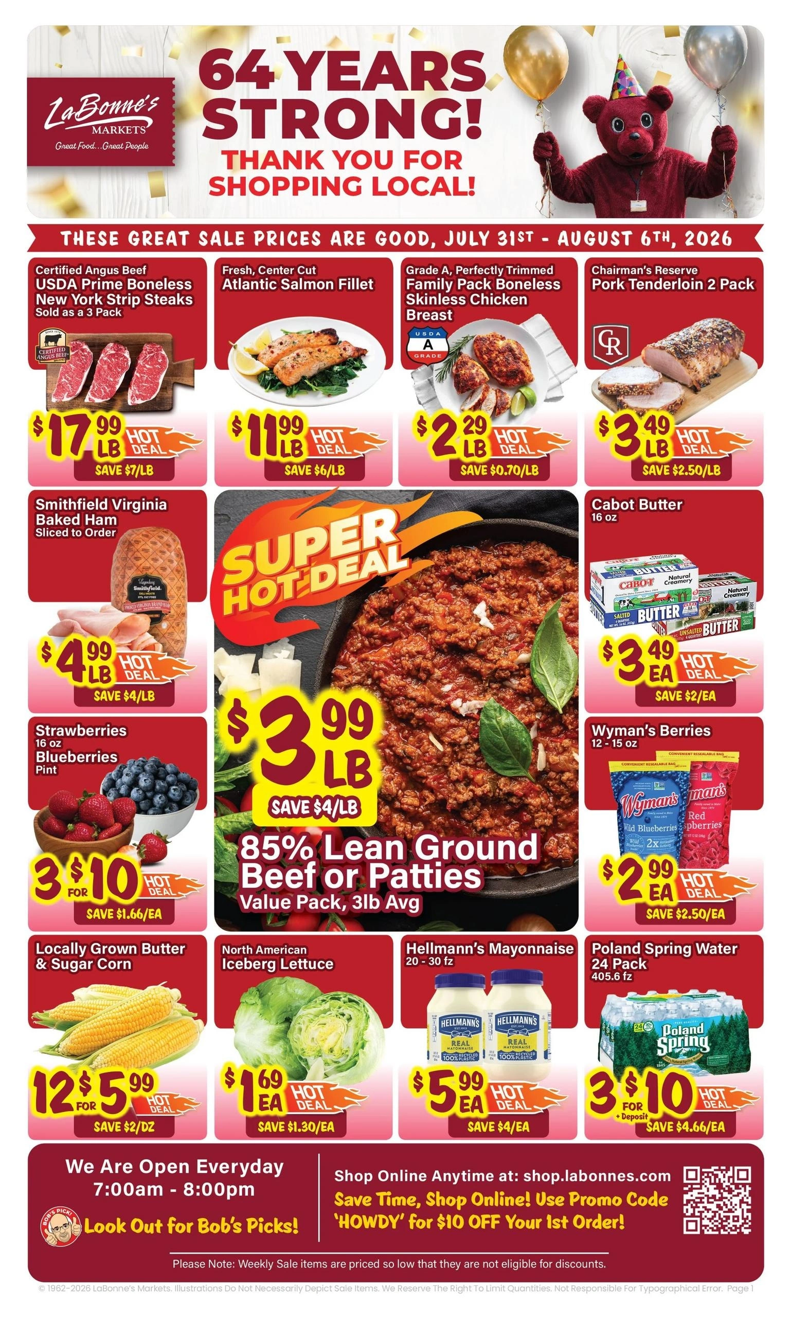 Oliver's Supermarket flyer page 1