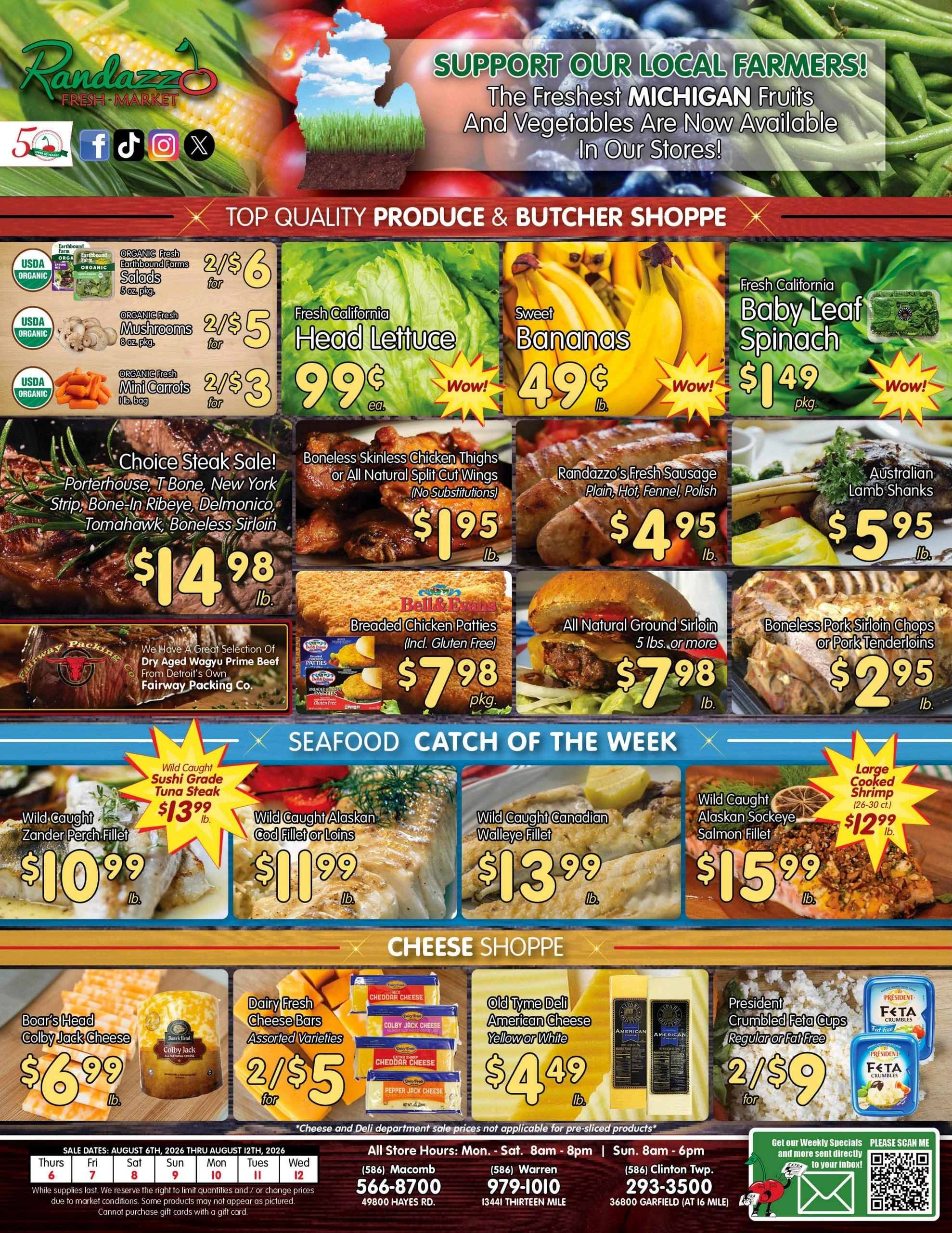 Randazzo Fresh Market flyer page 1