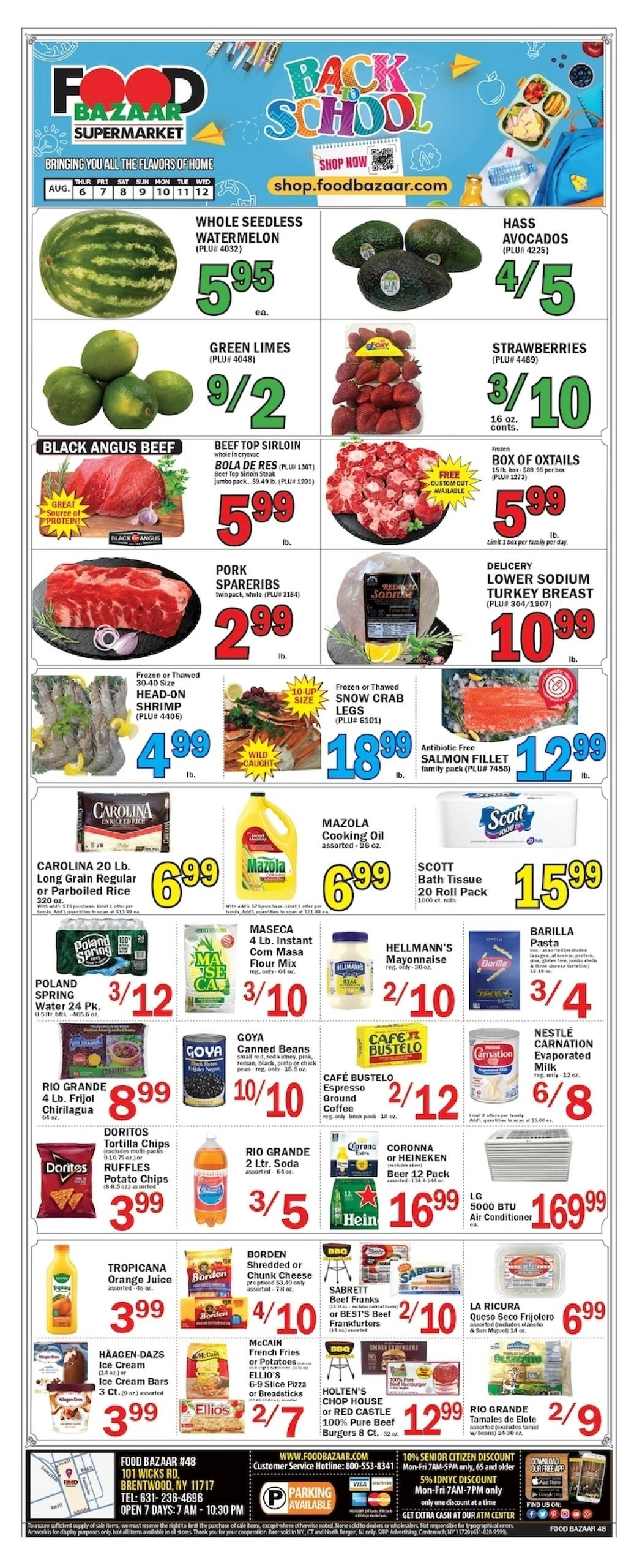 Food Bazaar flyer page 1
