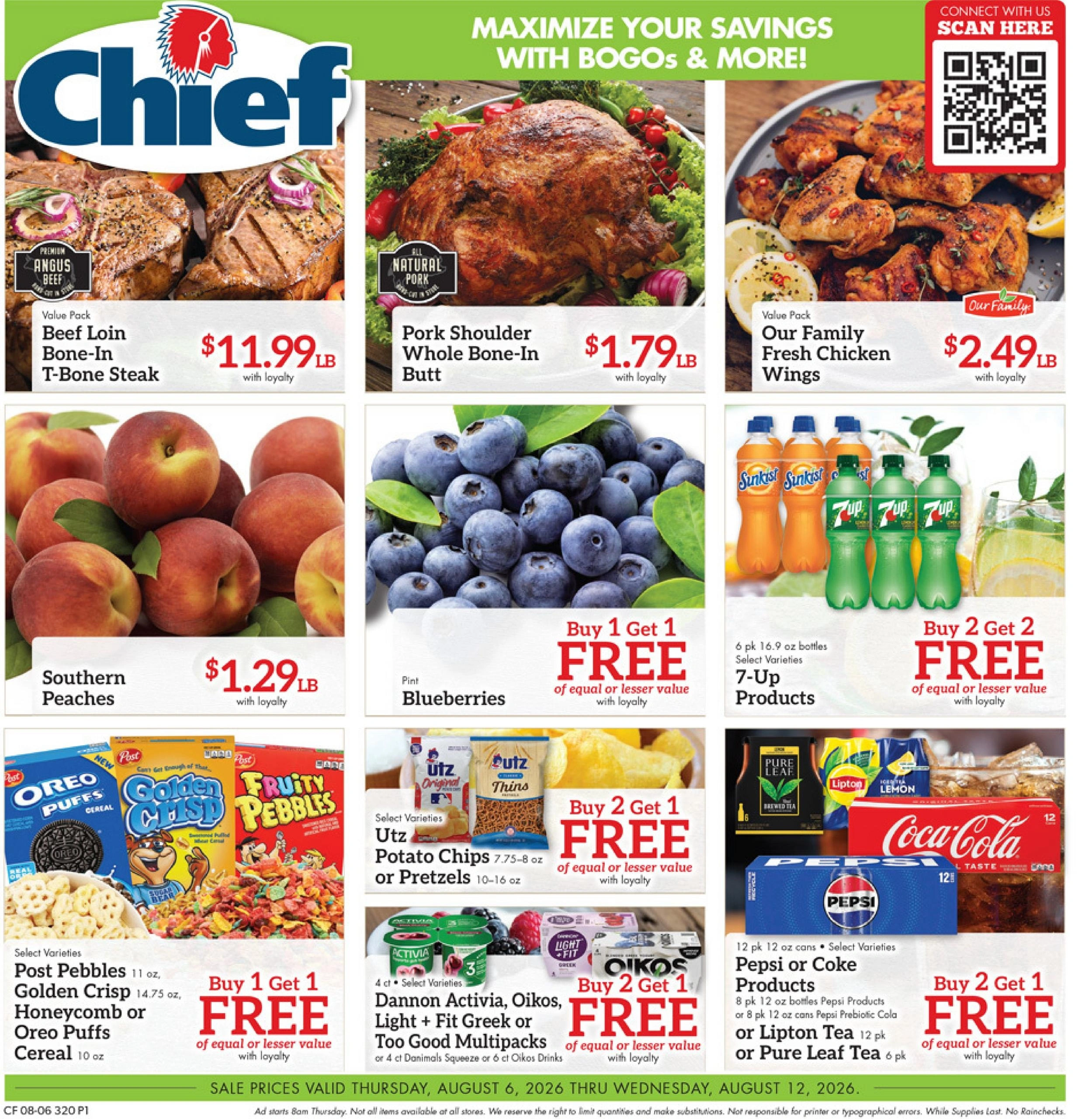 Chief Supermarket flyer page 1