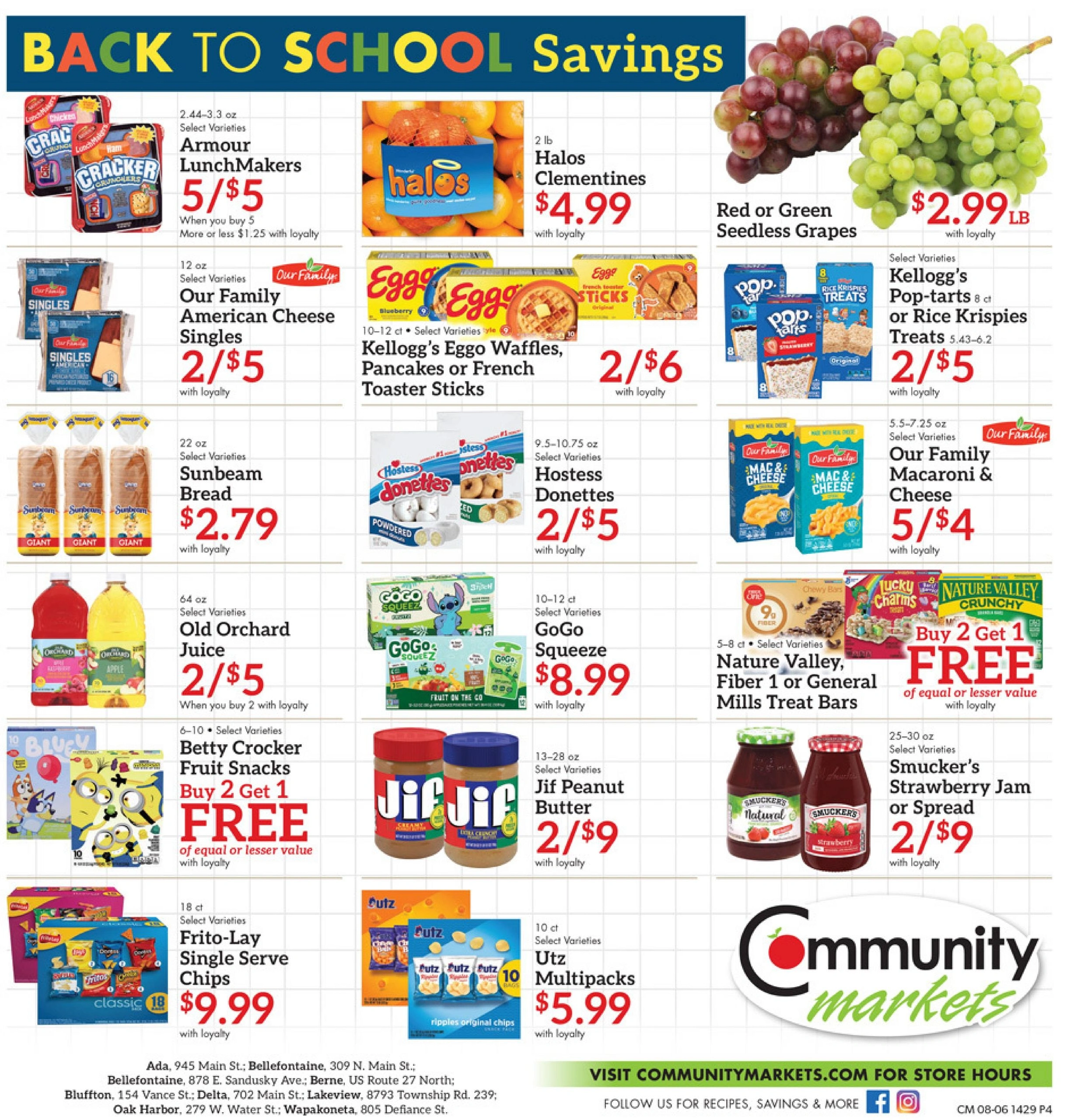 Community Markets flyer page 4